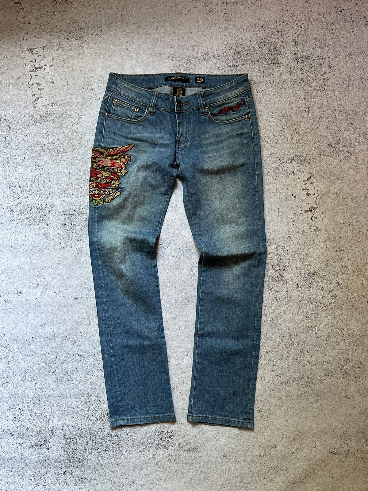 Ed Hardy Ed hardy by Christian Audigier denim jeans Size 29" - 1 Thumbnail