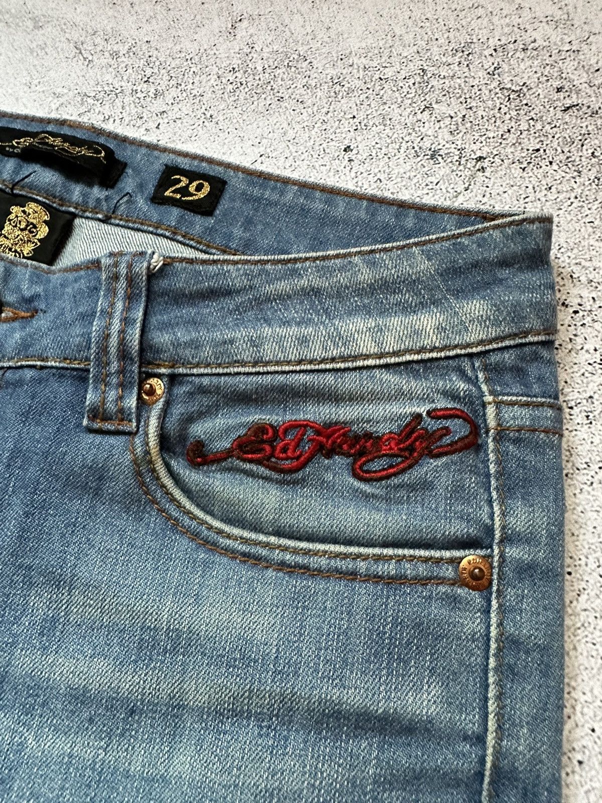 Ed Hardy Ed hardy by Christian Audigier denim jeans Size 29" - 3 Thumbnail