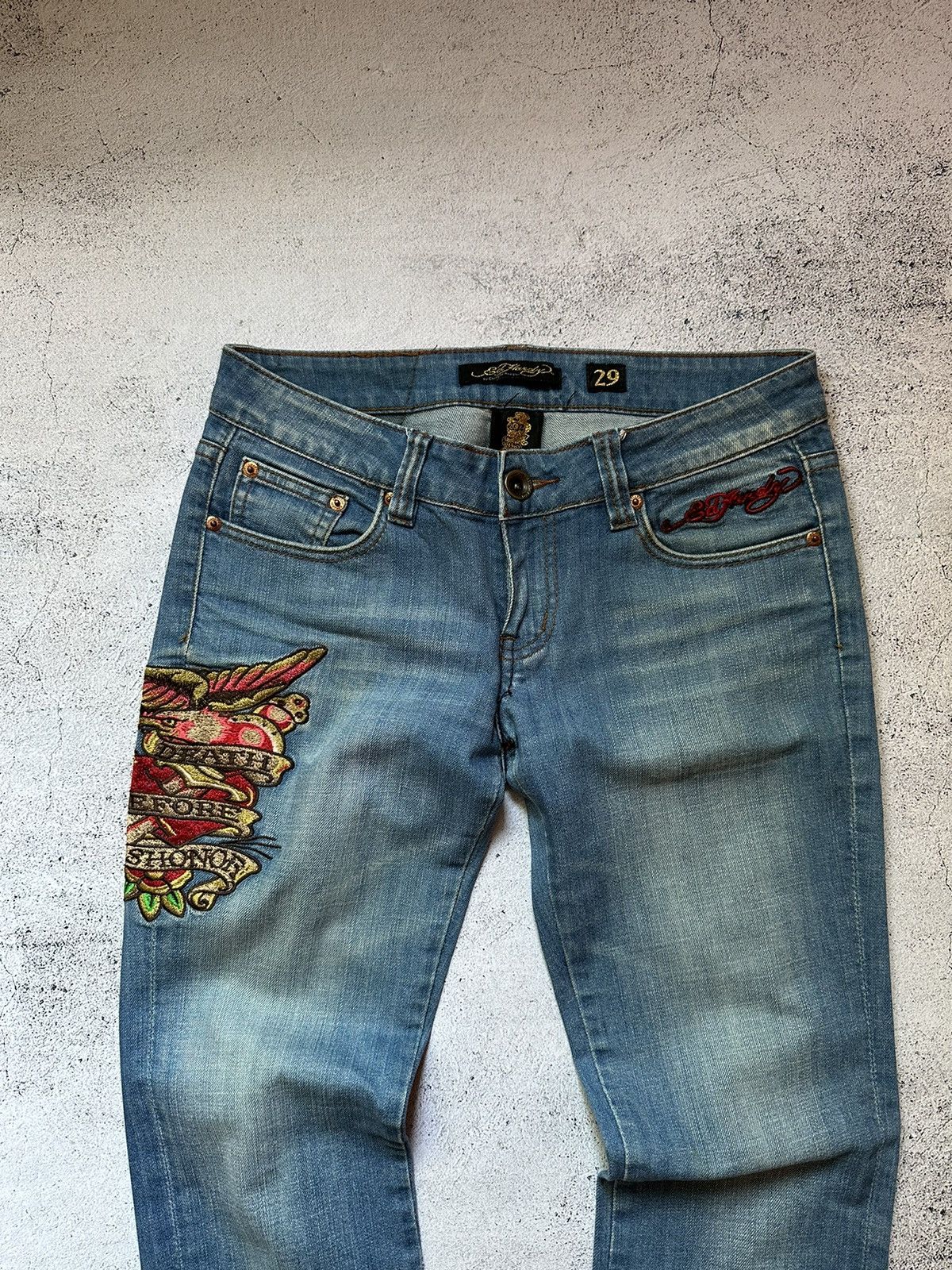 Ed Hardy Ed hardy by Christian Audigier denim jeans Size 29" - 2 Thumbnail