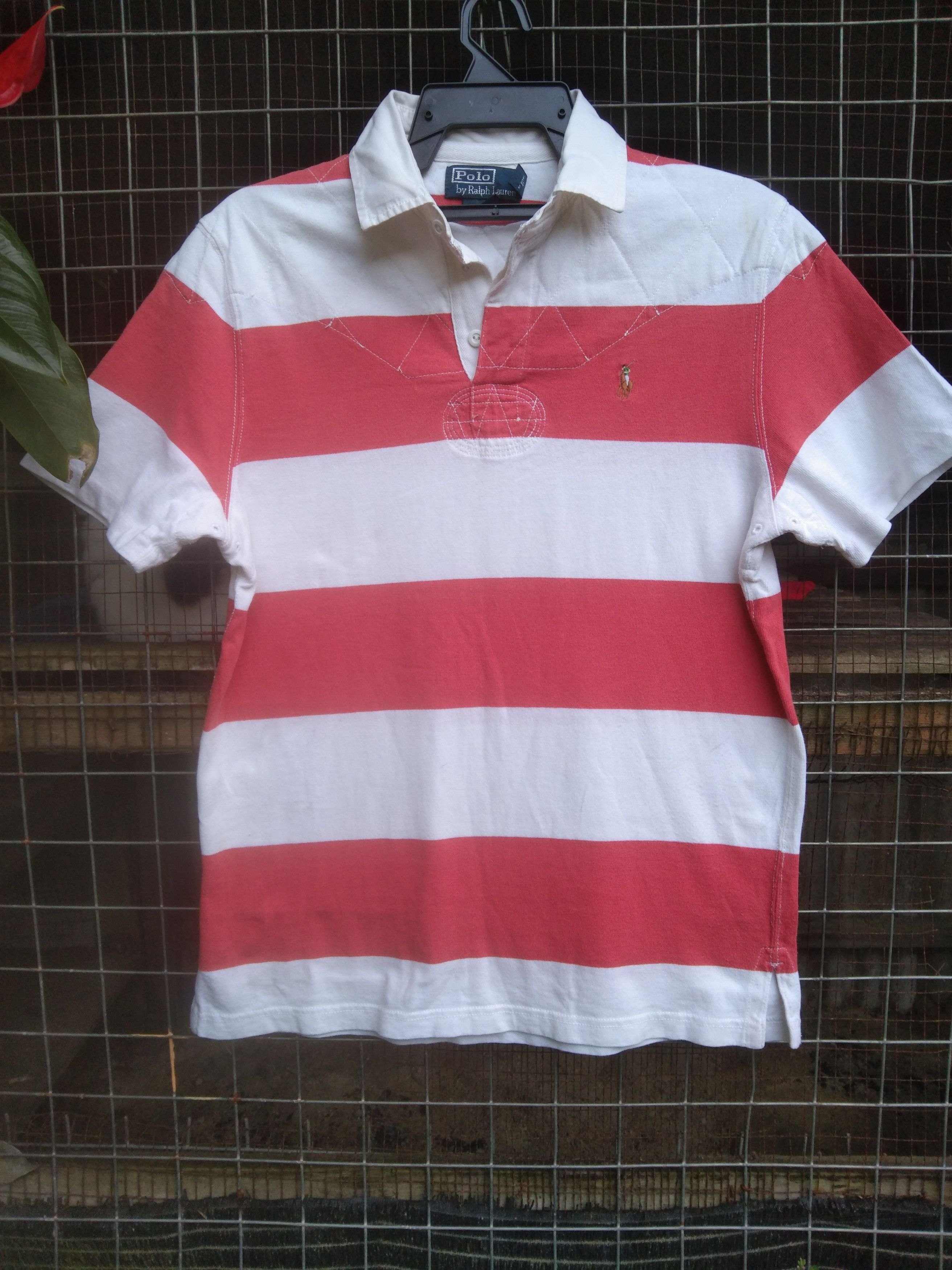 Pre-owned Polo Ralph Lauren X Vintage Polo Ralph Laurent Polo T-shirt In Stripe