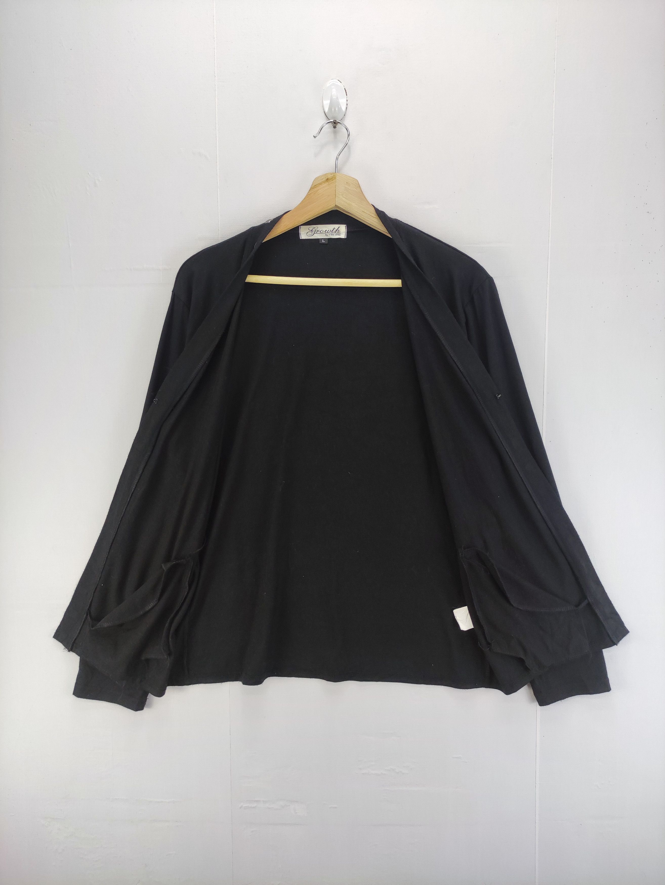 Japanese Brand Vintage Cardigan Sweater By Growth Skull Logo Back Size M / US 6-8 / IT 42-44 - 4 Thumbnail