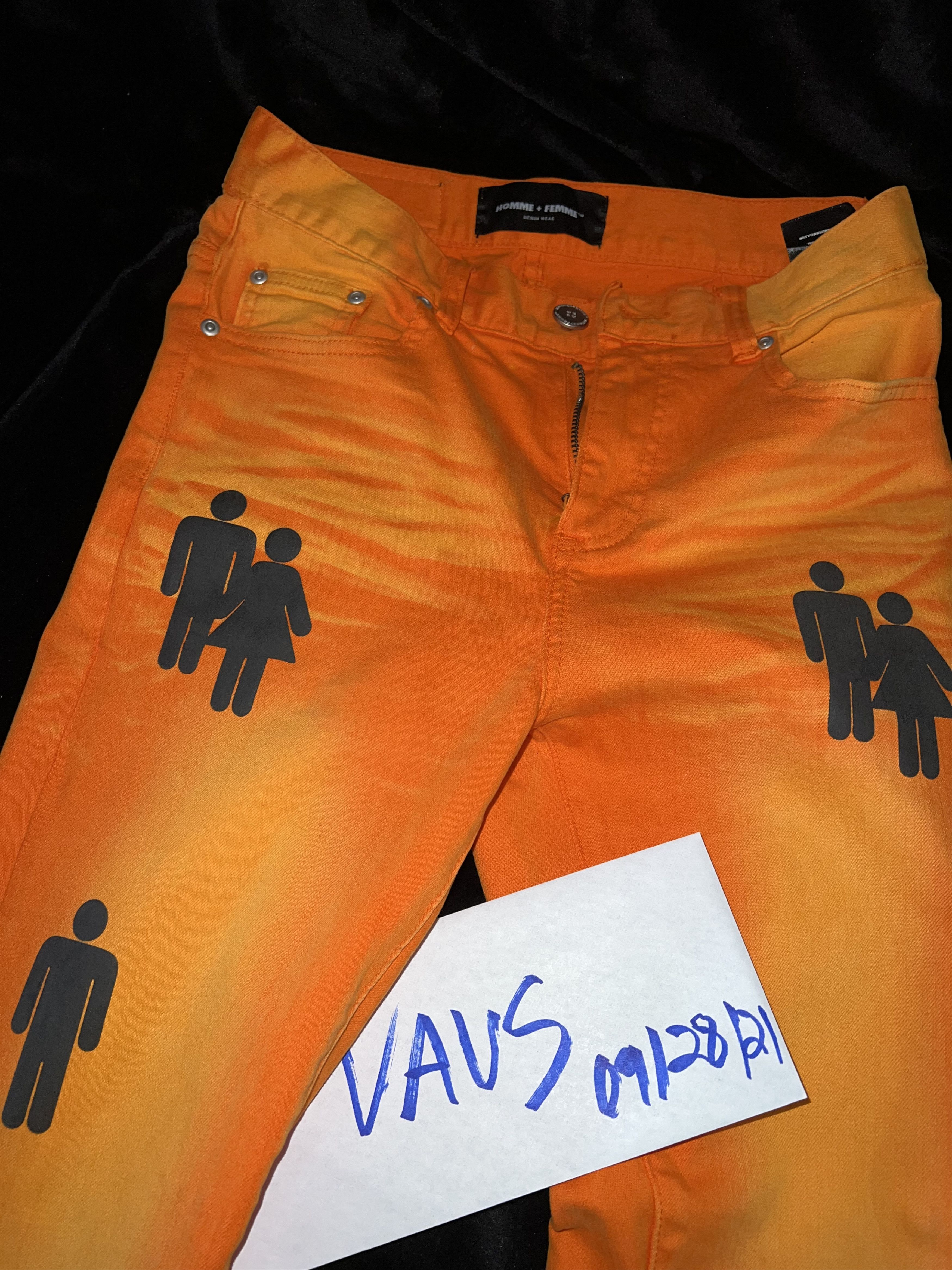 Homme + Femme La DUO DENIM ORANGE Size US 30 / EU 46 - 2 Thumbnail