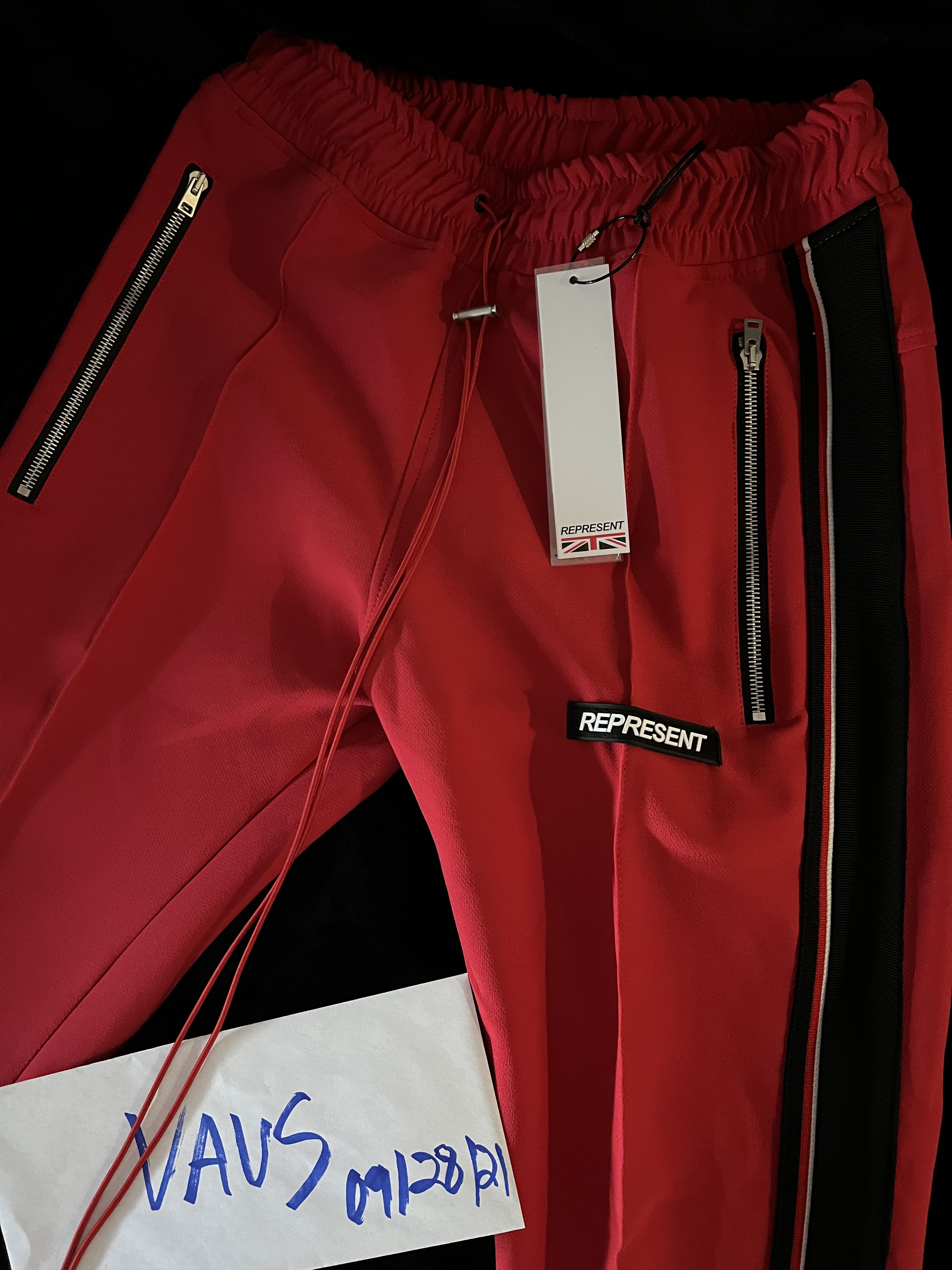 image of Represent Clo Represent '18 Red Tracksuit in Red/Black/White, Men's (Size 30)