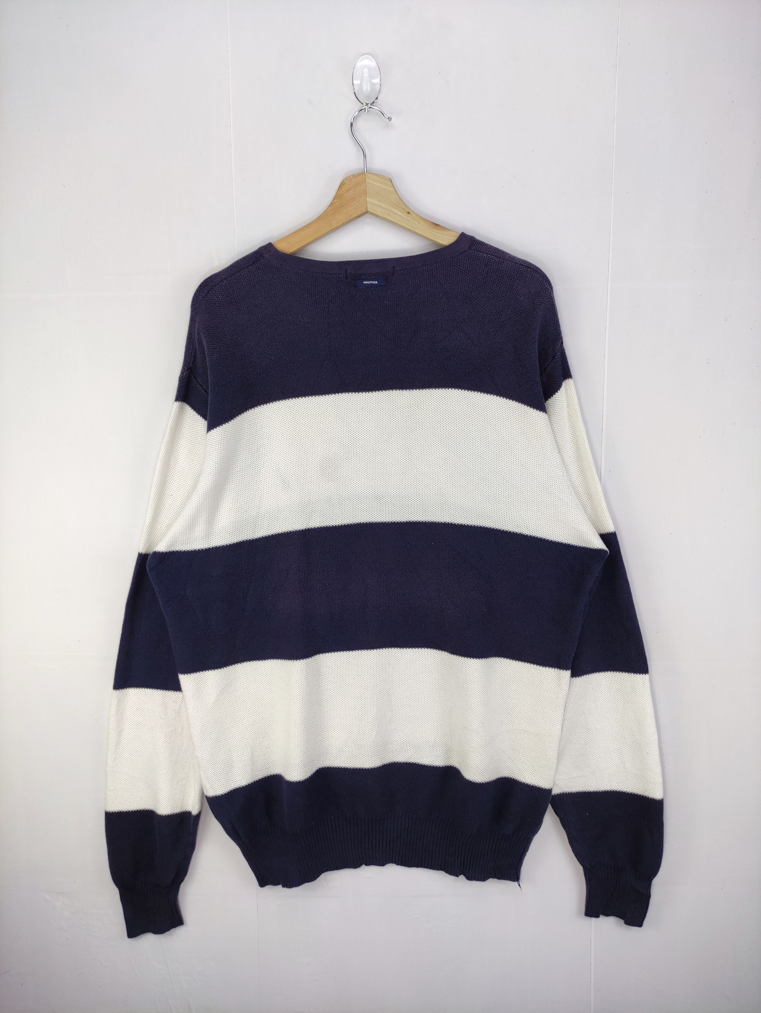 Nautica Vintage Nautica Striped Sweatshirt Jumper Size US L / EU 52-54 / 3 - 5 Thumbnail