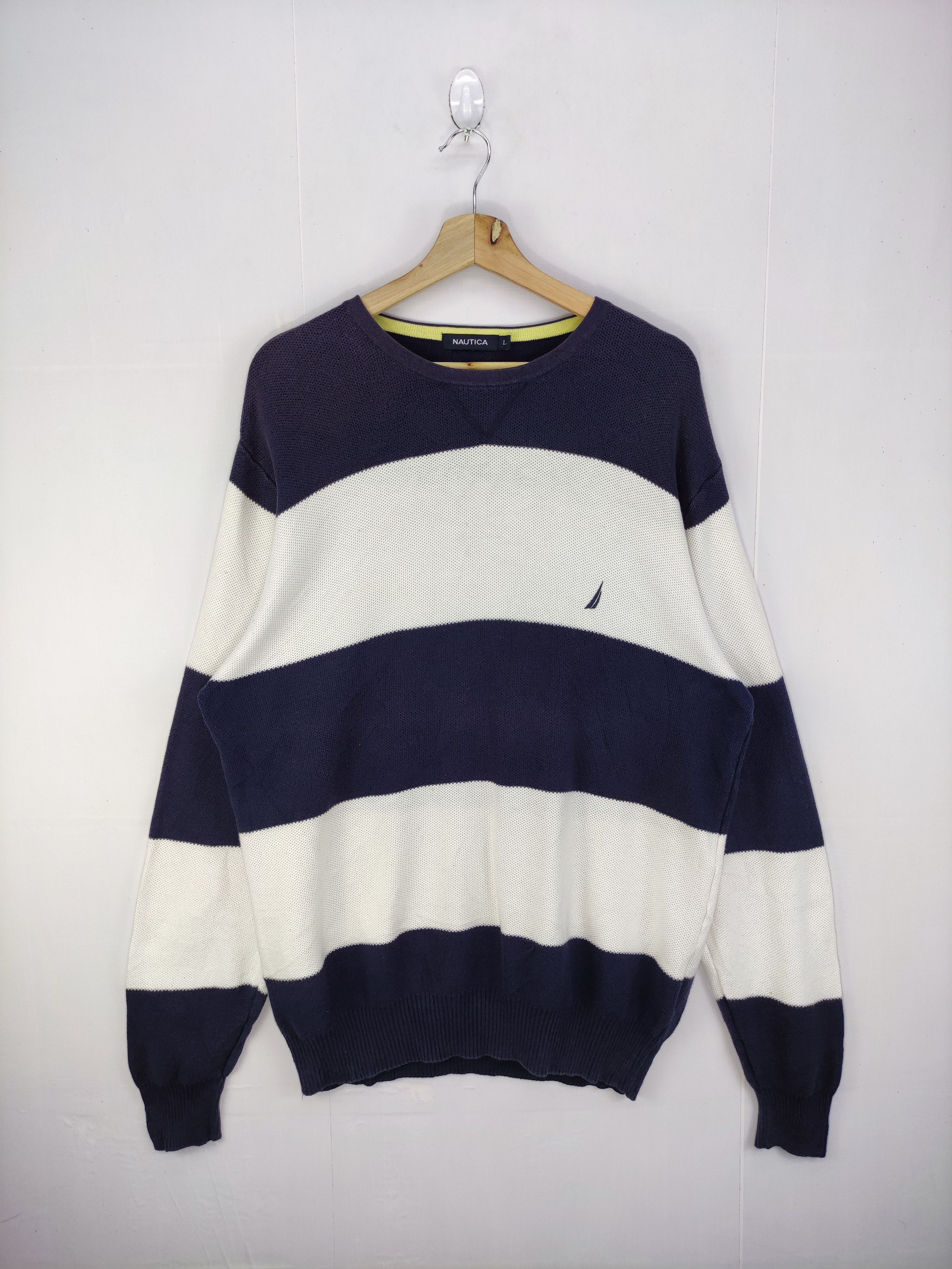 Nautica Vintage Nautica Striped Sweatshirt Jumper Size US L / EU 52-54 / 3 - 1 Thumbnail