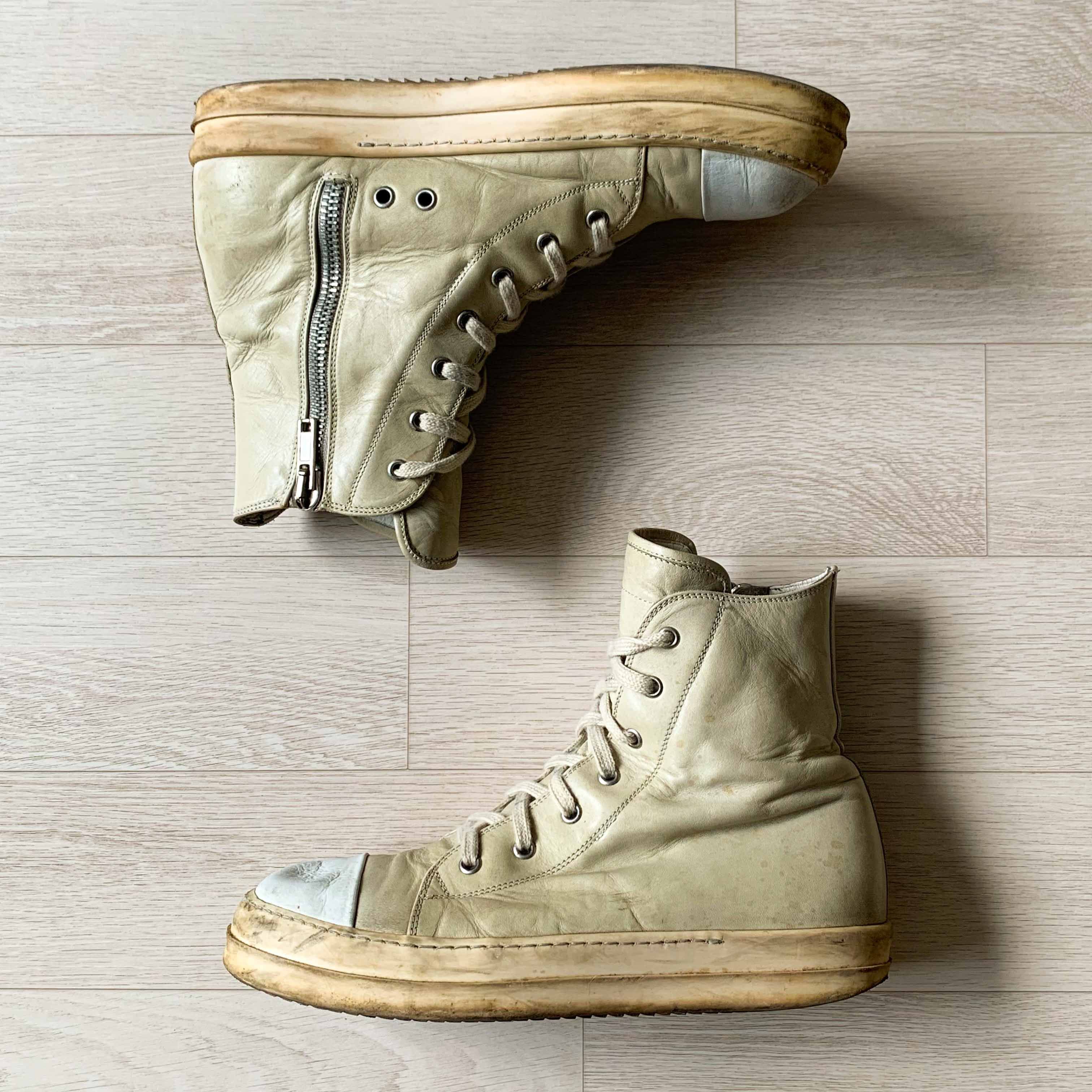 Rick Owens [Made in Italy] Rick Owens Mainline Ramones Milk Size US 9 / EU 42 - 6 Thumbnail