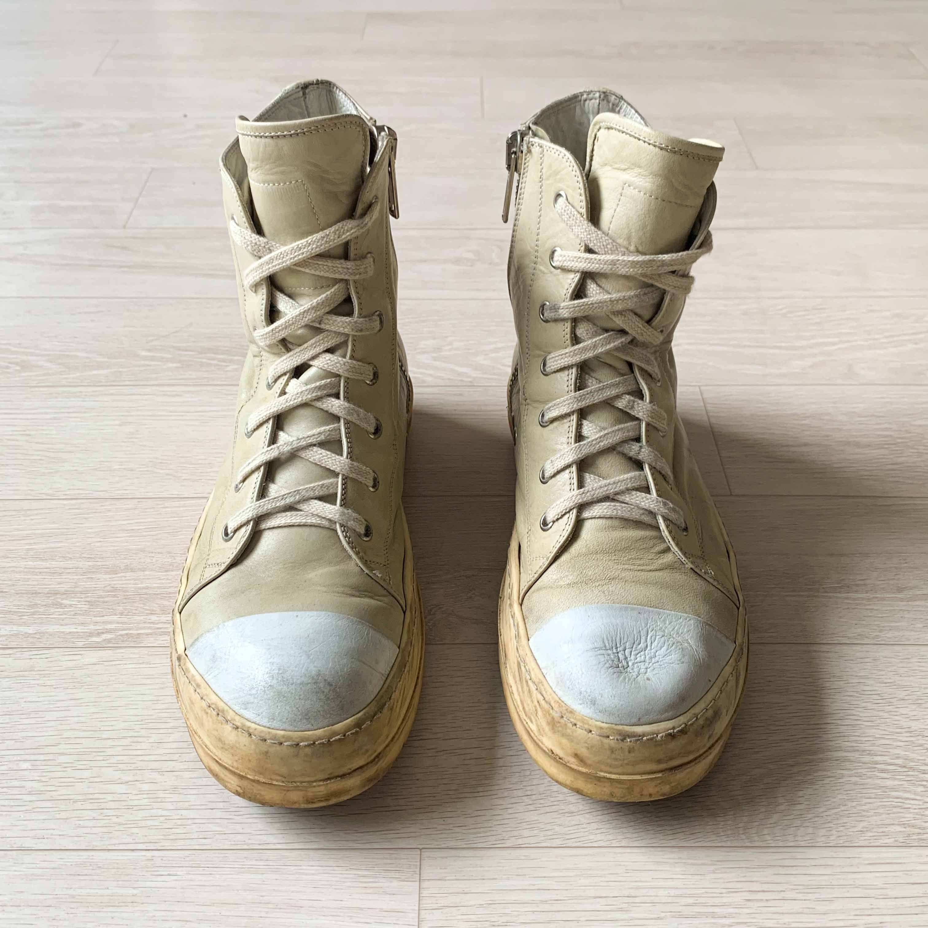Rick Owens [Made in Italy] Rick Owens Mainline Ramones Milk Size US 9 / EU 42 - 2 Thumbnail