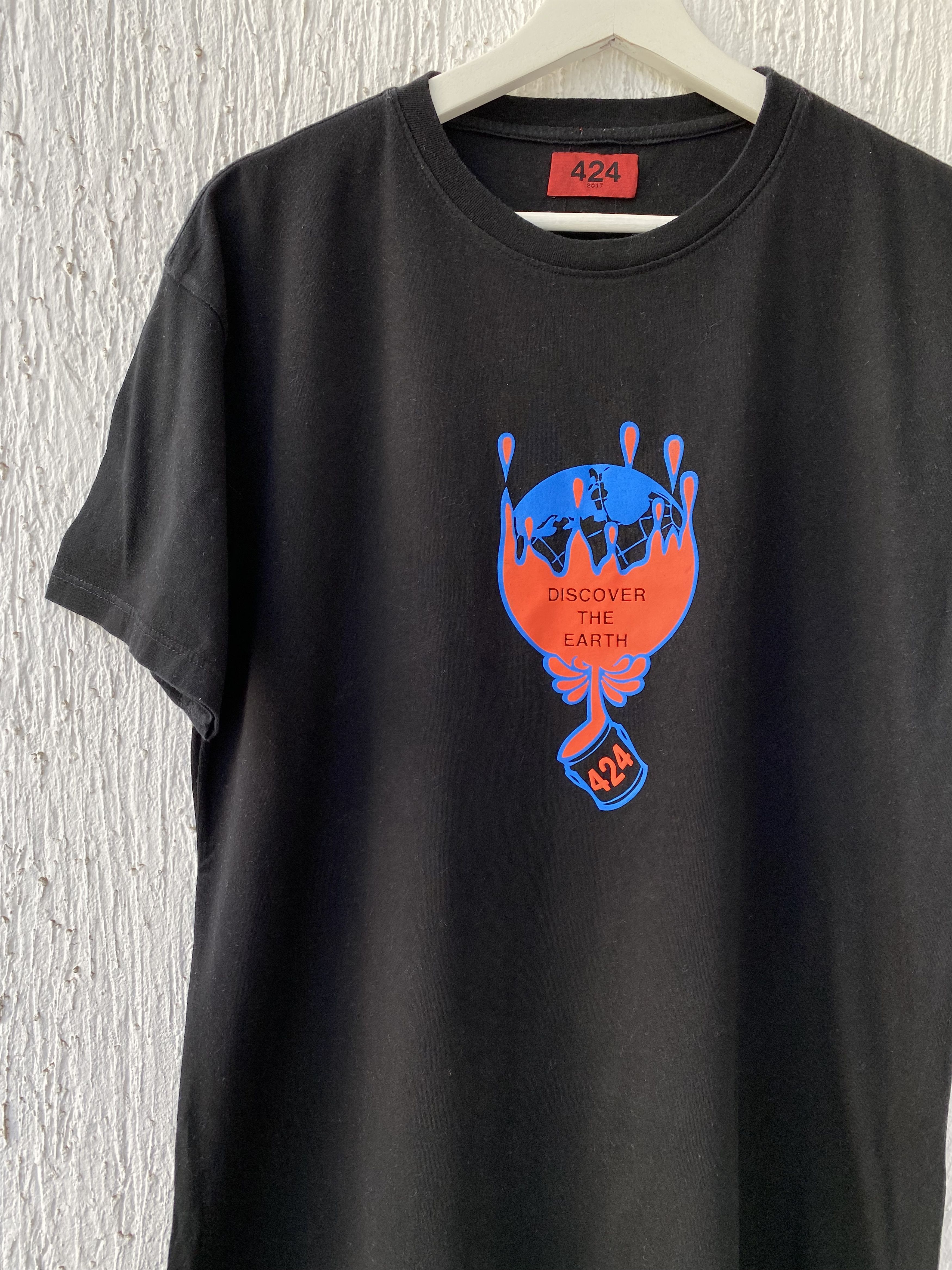 424 black 'discover' tee Size US S / EU 44-46 / 1 - 2 Thumbnail