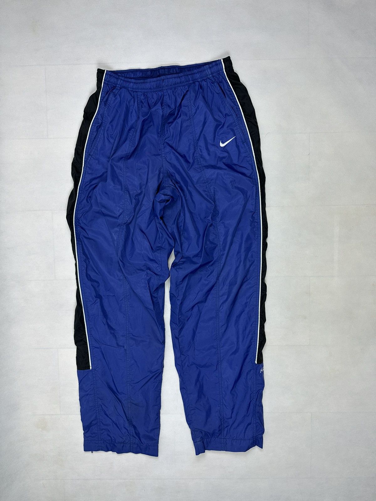 Nike 🔥 Very Rare Vintage Nike Nylon Drill Track Pants Y2K Swoosh, Grailed