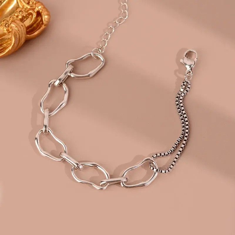 Jewelry Beautiful Minimalist Silver Bracelet Size ONE SIZE - 1 Thumbnail