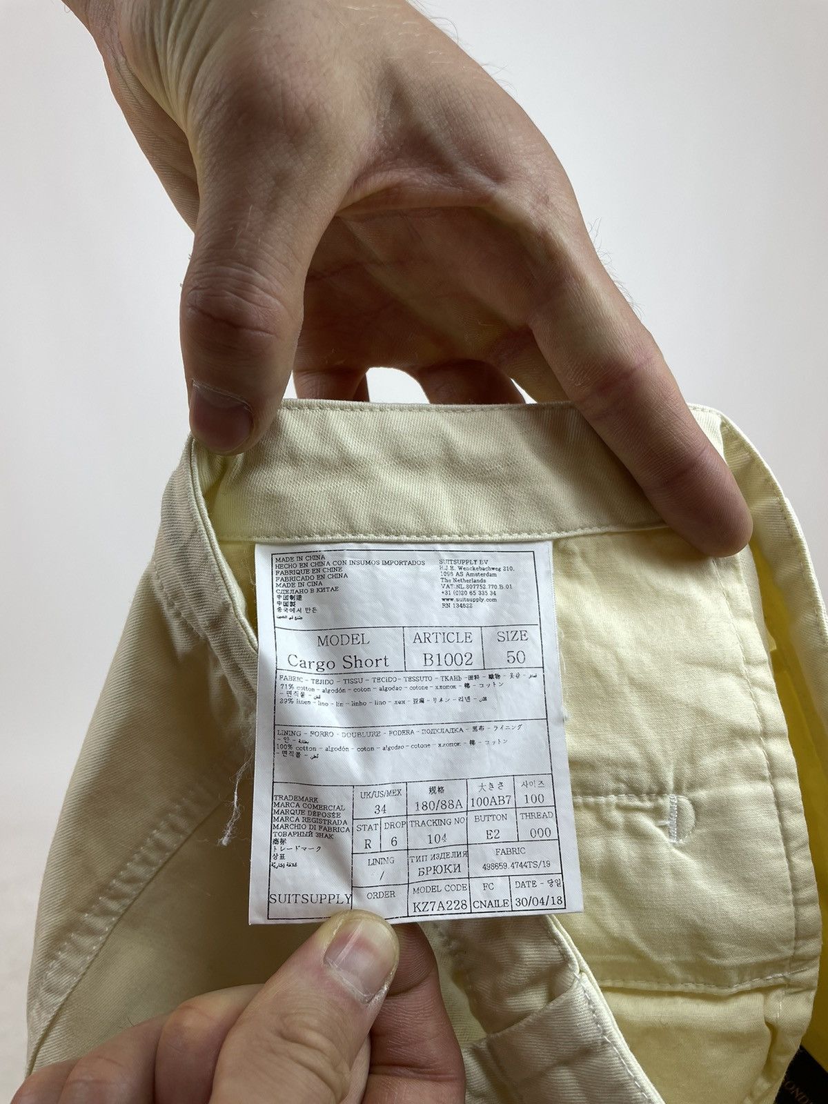 Suitsupply SUITSUPPLY Cargo shorts Cotton/Linen Mens size 50 Size US 32 / EU 48 - 8 Thumbnail