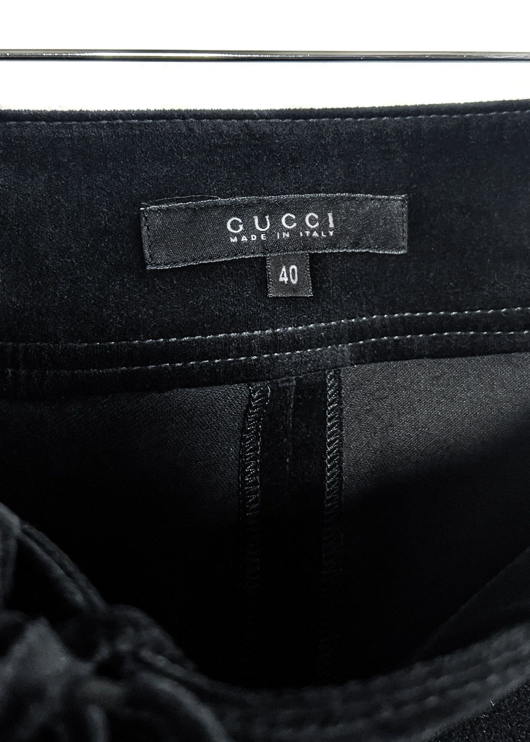 Gucci Gucci Black Velvet A-Line Skirt Size 27" / US 4 / IT 40 - 6 Thumbnail