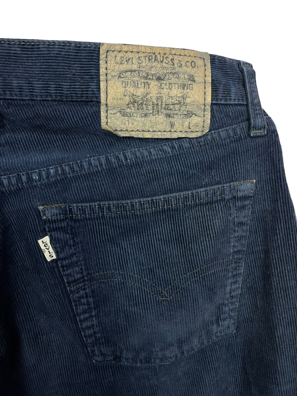 Levi's Vintage 1994 Levi’s 517 Dark Blue Velvet Corduroy Pants Size US 32 / EU 48 - 3 Thumbnail