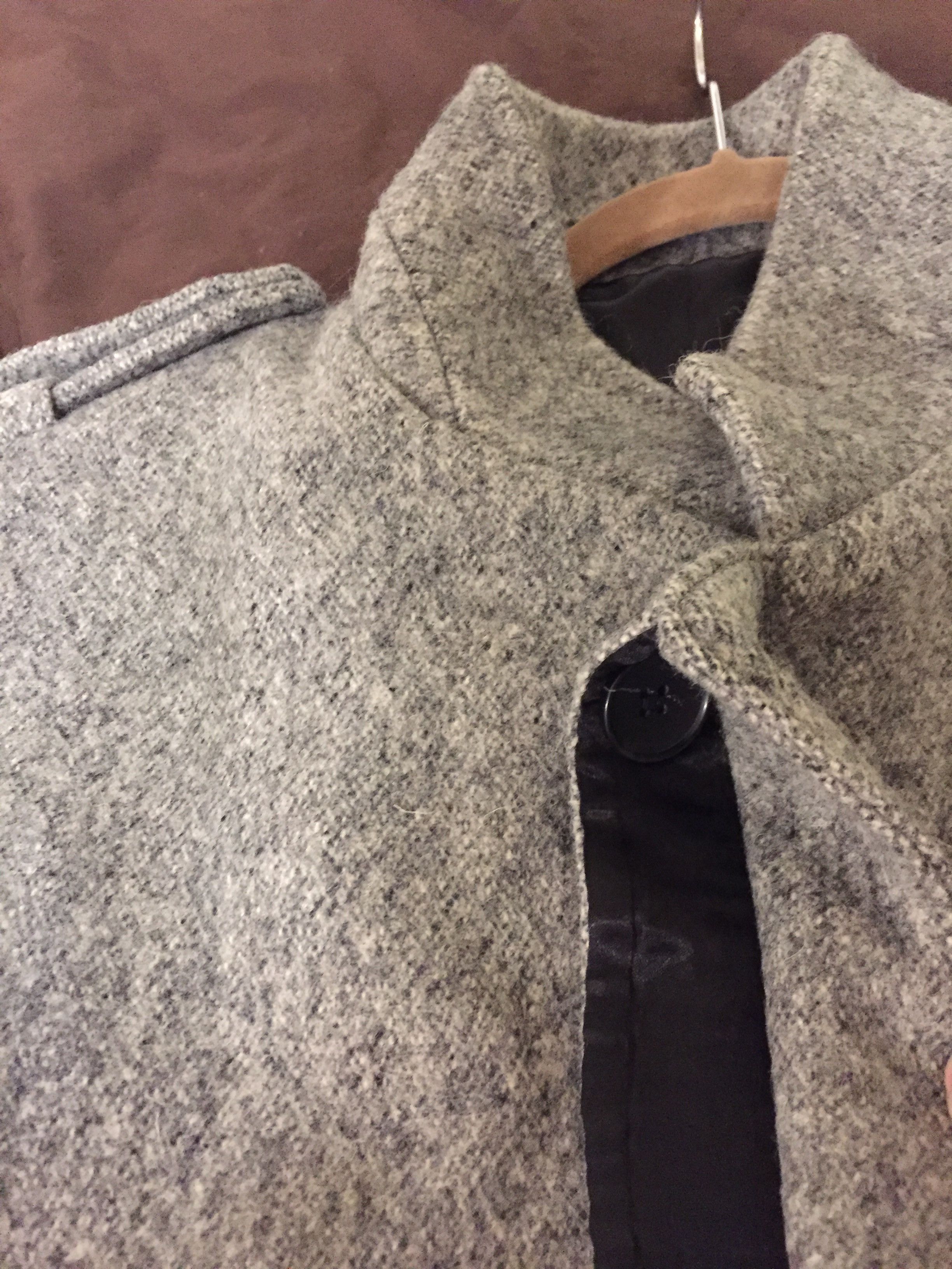 April 77 MILITARY OFFICER OVERCOAT IN MARBLE GREY WOOL Size US M / EU 48-50 / 2 - 4 Thumbnail