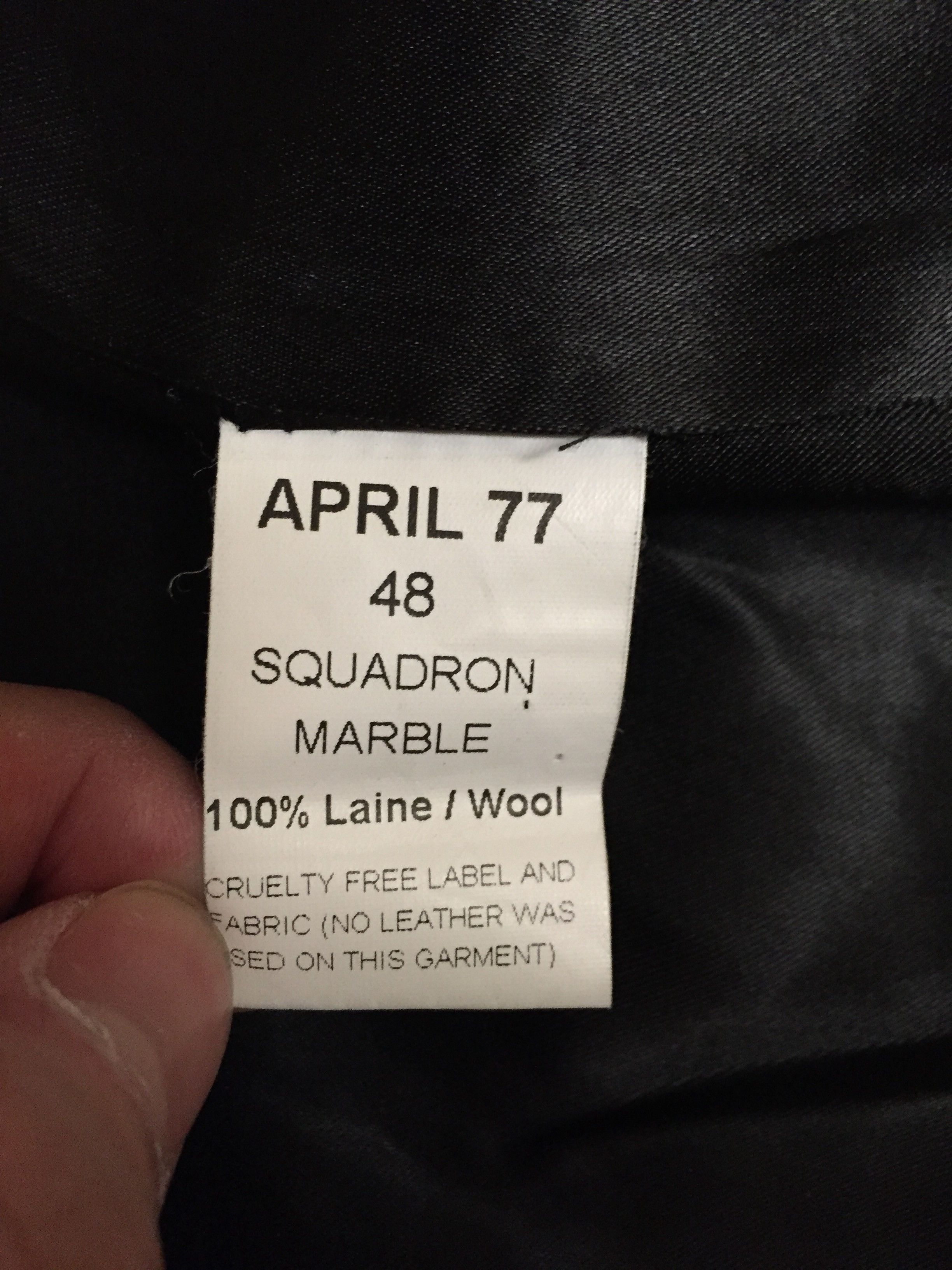 April 77 MILITARY OFFICER OVERCOAT IN MARBLE GREY WOOL Size US M / EU 48-50 / 2 - 6 Thumbnail