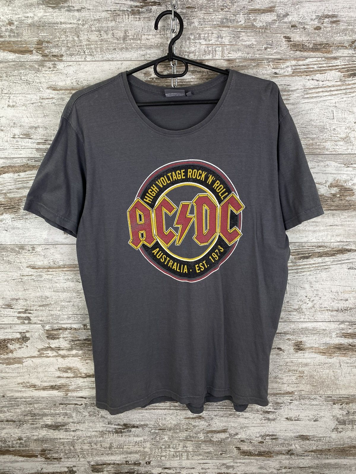 AC/DC × Band Tees × Vintage Mens Vintage AC/DC T-SHIRT rock band tee rare Size US M / EU 48-50 / 2 - 1 Thumbnail