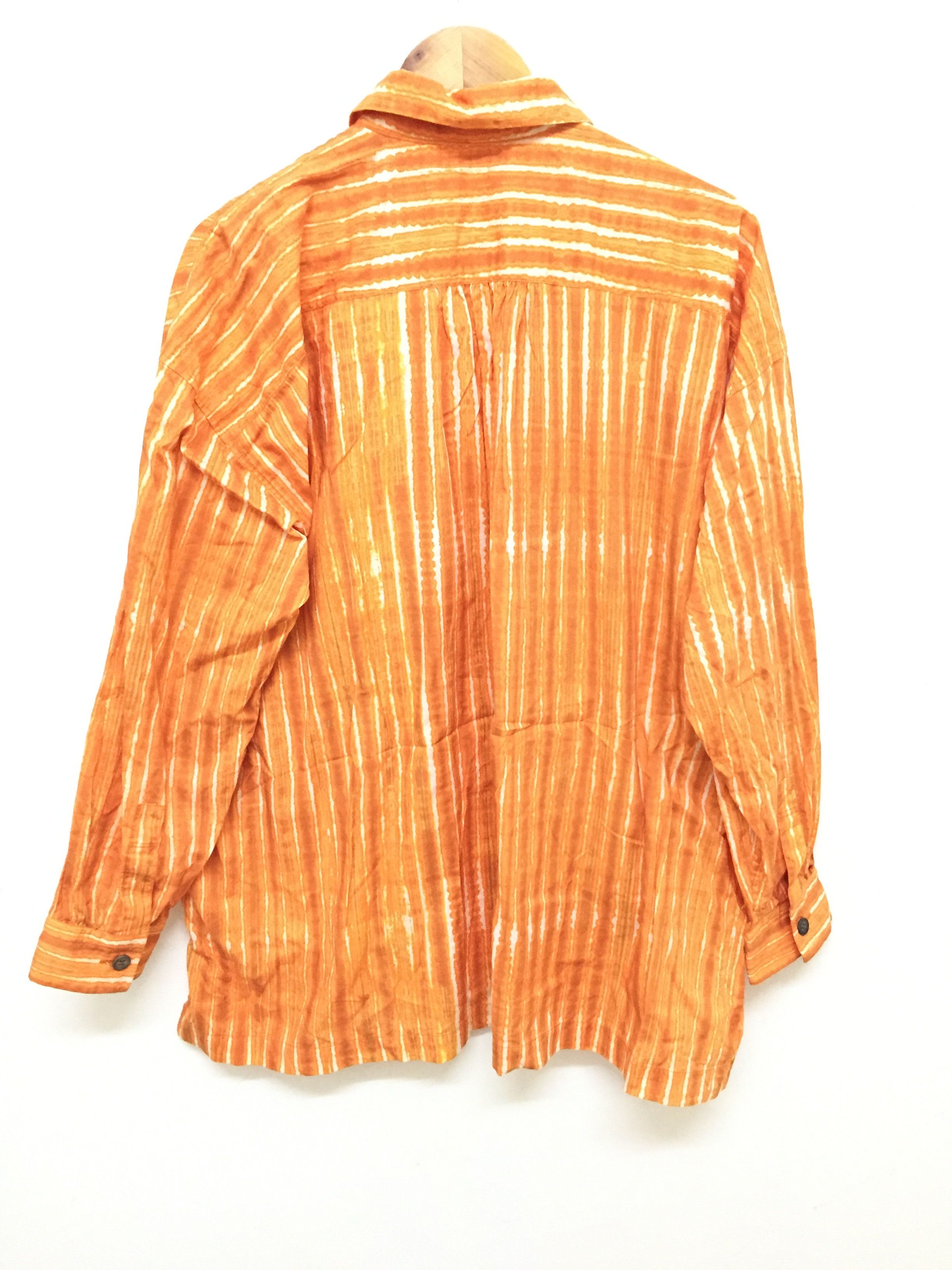 Issey Miyake SS96 Tie Dye stripe oversize button up shirt Size US M / EU 48-50 / 2 - 7 Thumbnail