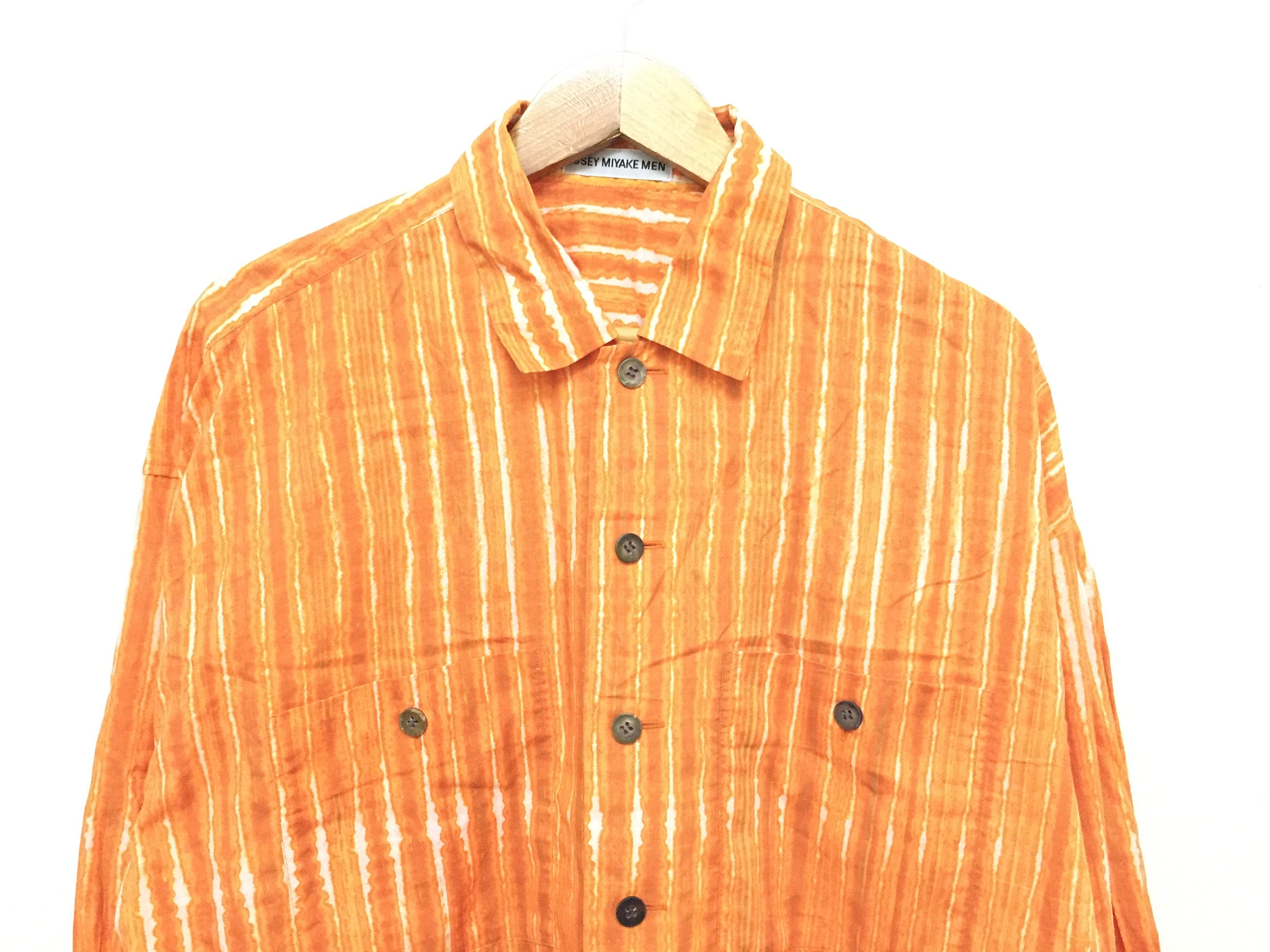 Issey Miyake SS96 Tie Dye stripe oversize button up shirt Size US M / EU 48-50 / 2 - 3 Thumbnail
