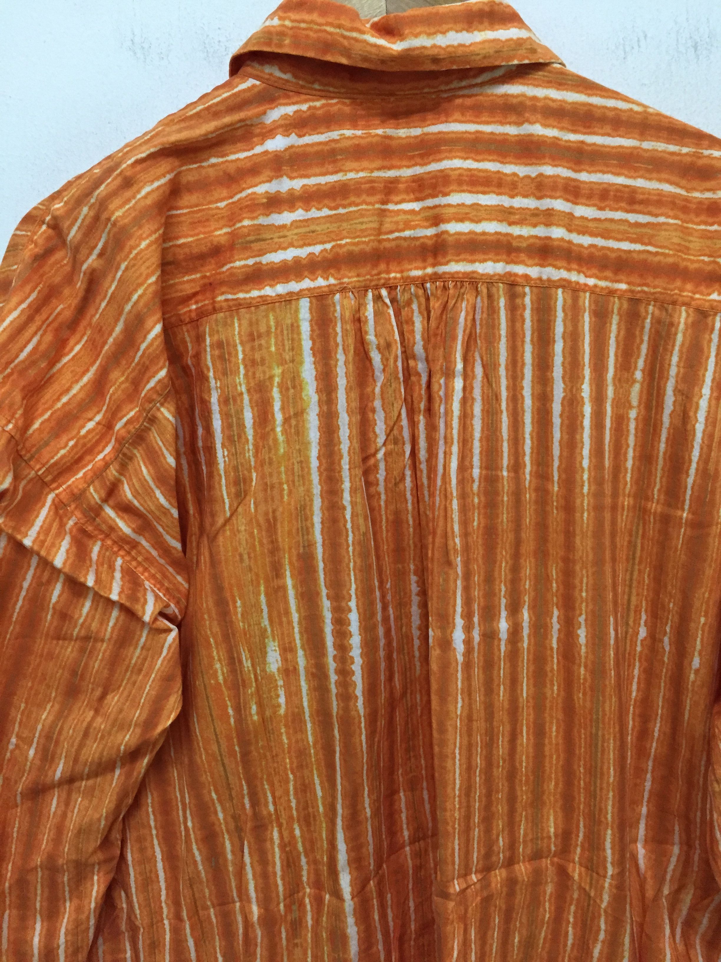 Issey Miyake SS96 Tie Dye stripe oversize button up shirt Size US M / EU 48-50 / 2 - 8 Thumbnail
