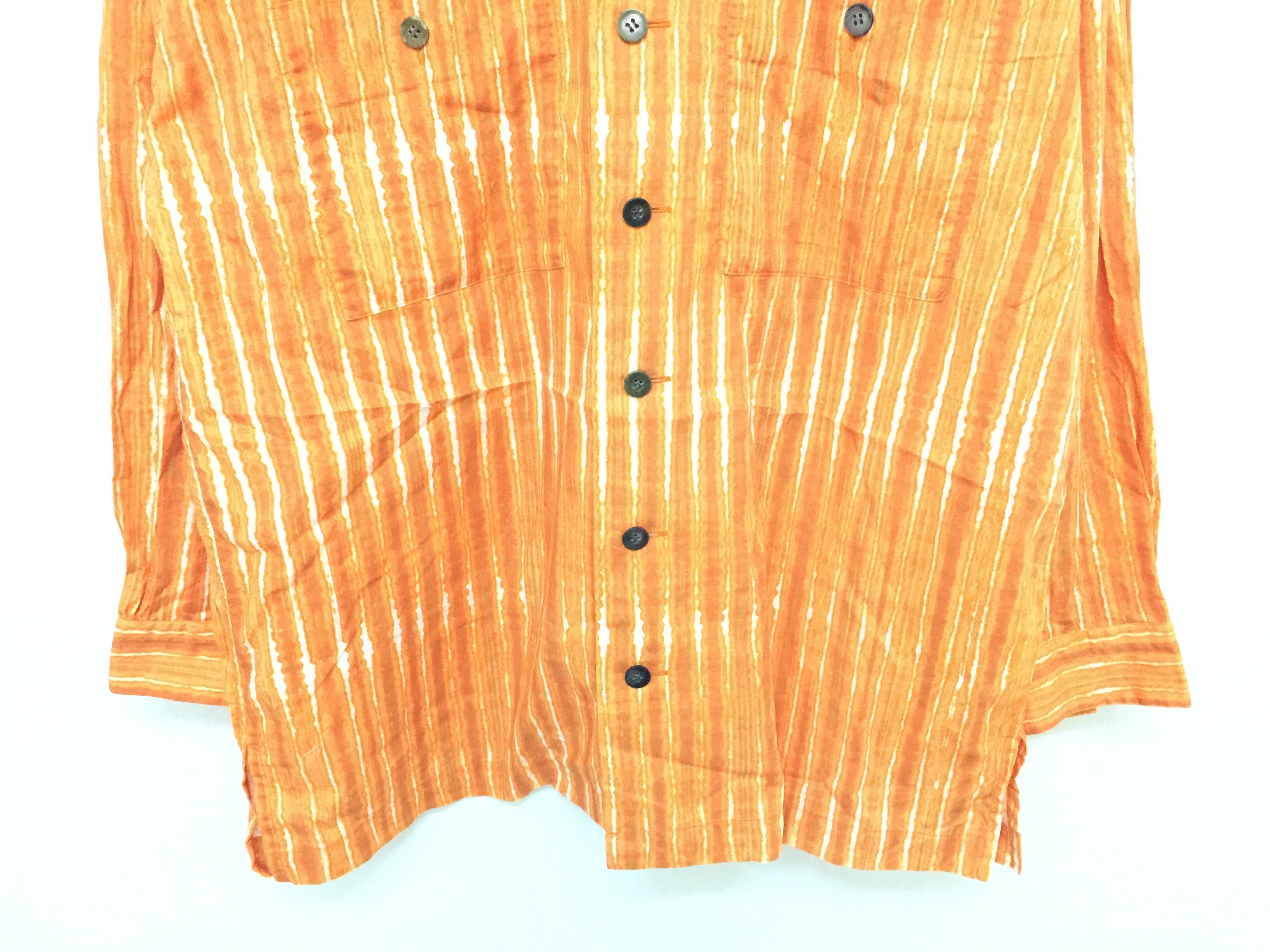 Issey Miyake SS96 Tie Dye stripe oversize button up shirt Size US M / EU 48-50 / 2 - 4 Thumbnail