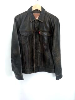 NWT Levi's Vintage Clothing LVC Strauss Leather Jacket (Made in Italy) RRP  $1500