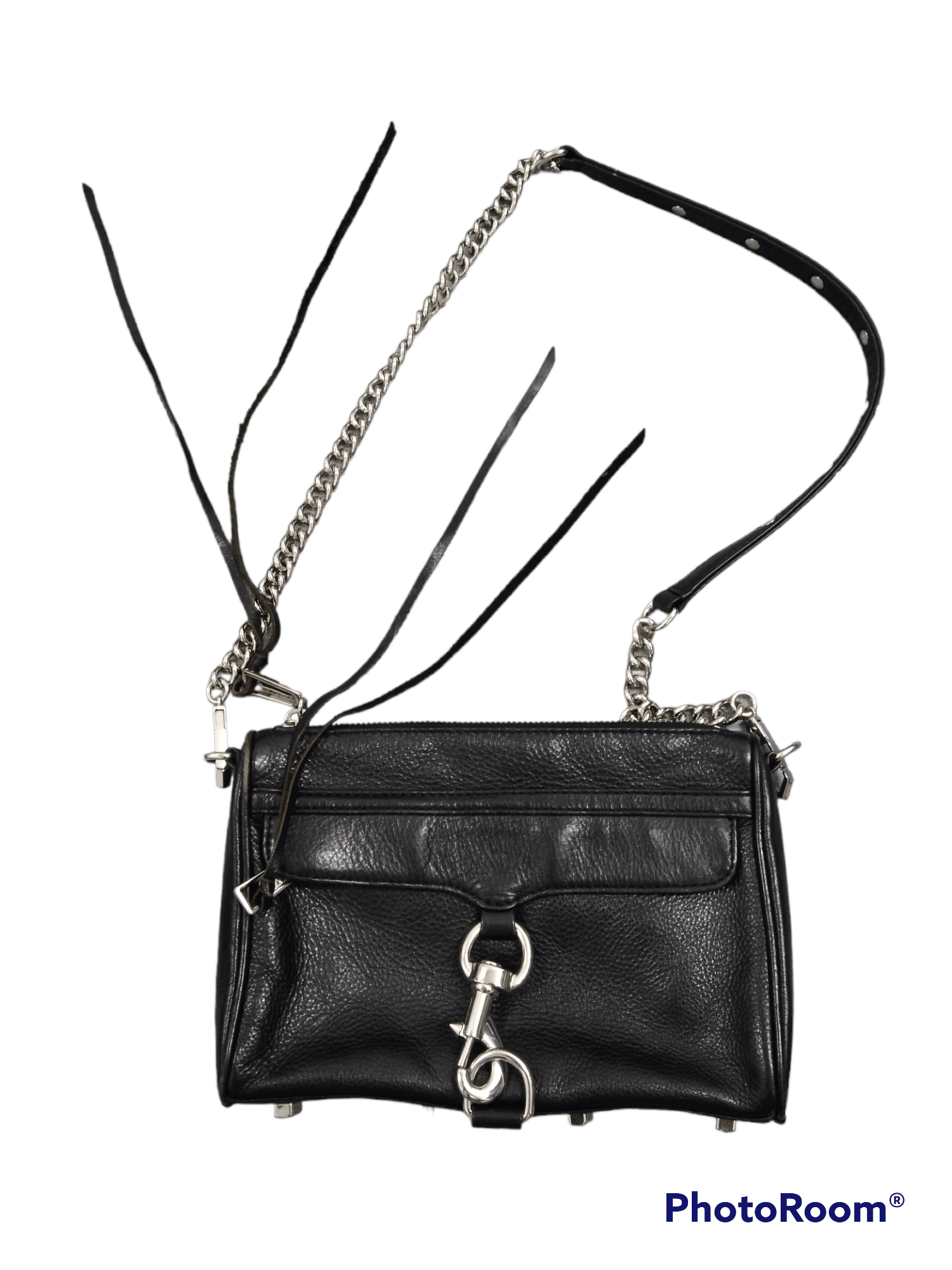 REBECCA MINKOFF CHAIN LEATHER BAG