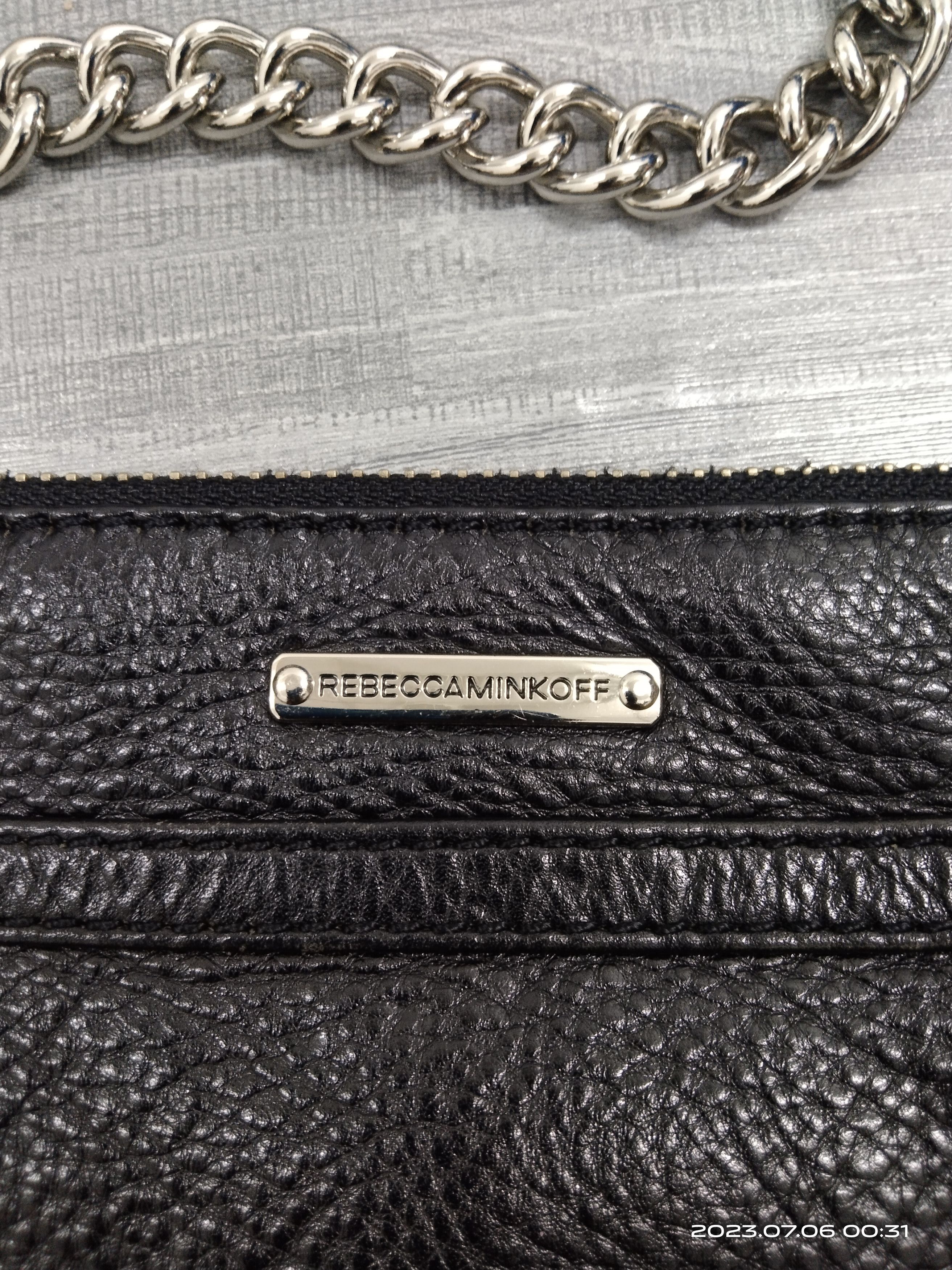 REBECCA MINKOFF CHAIN LEATHER BAG