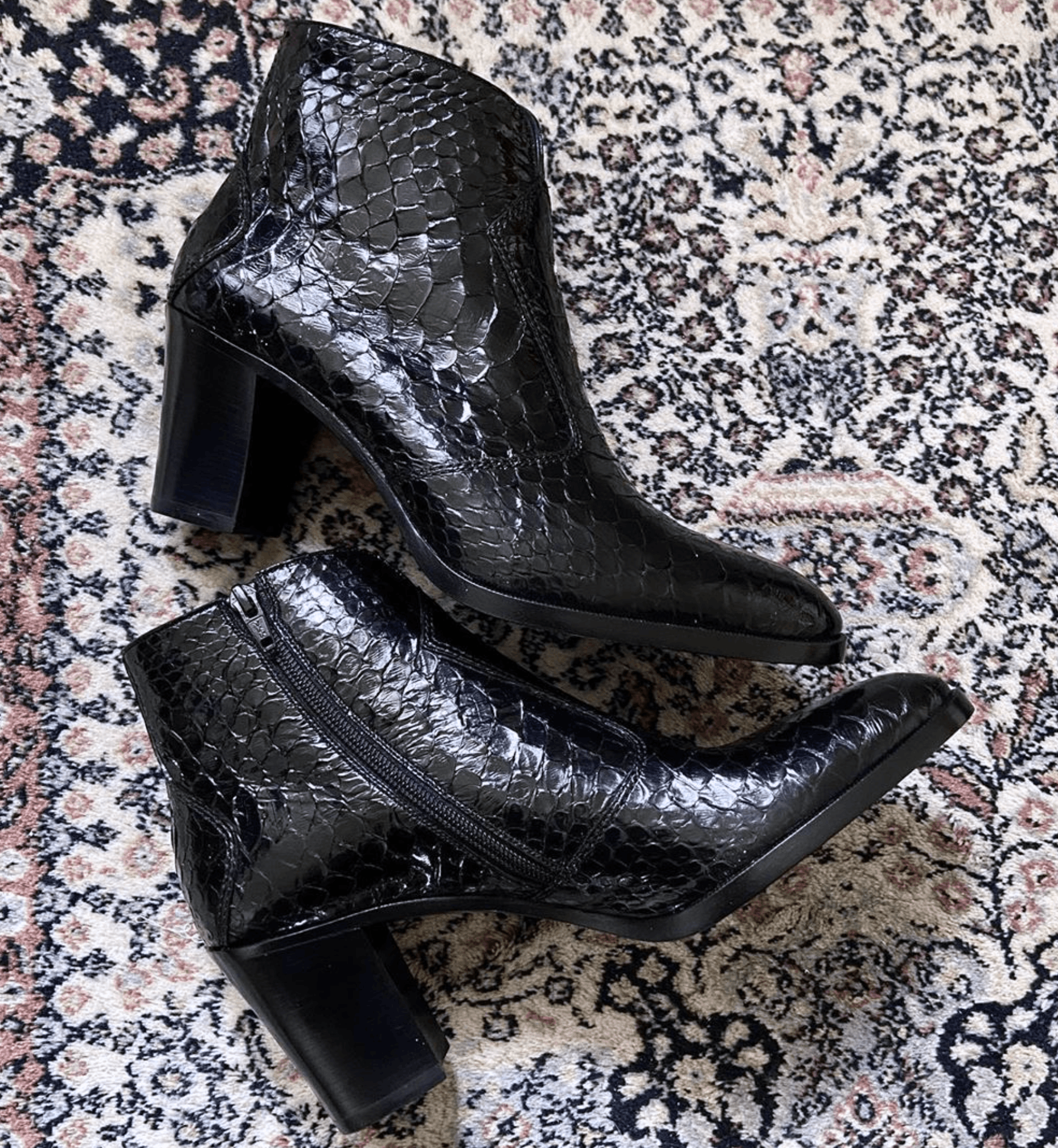 Celine × Hedi Slimane *GRAIL* AW20 BRAND NEW SHINY PYTHON LEATHER PAGES BOOTS Size US 12 / EU 45 - 15 Thumbnail