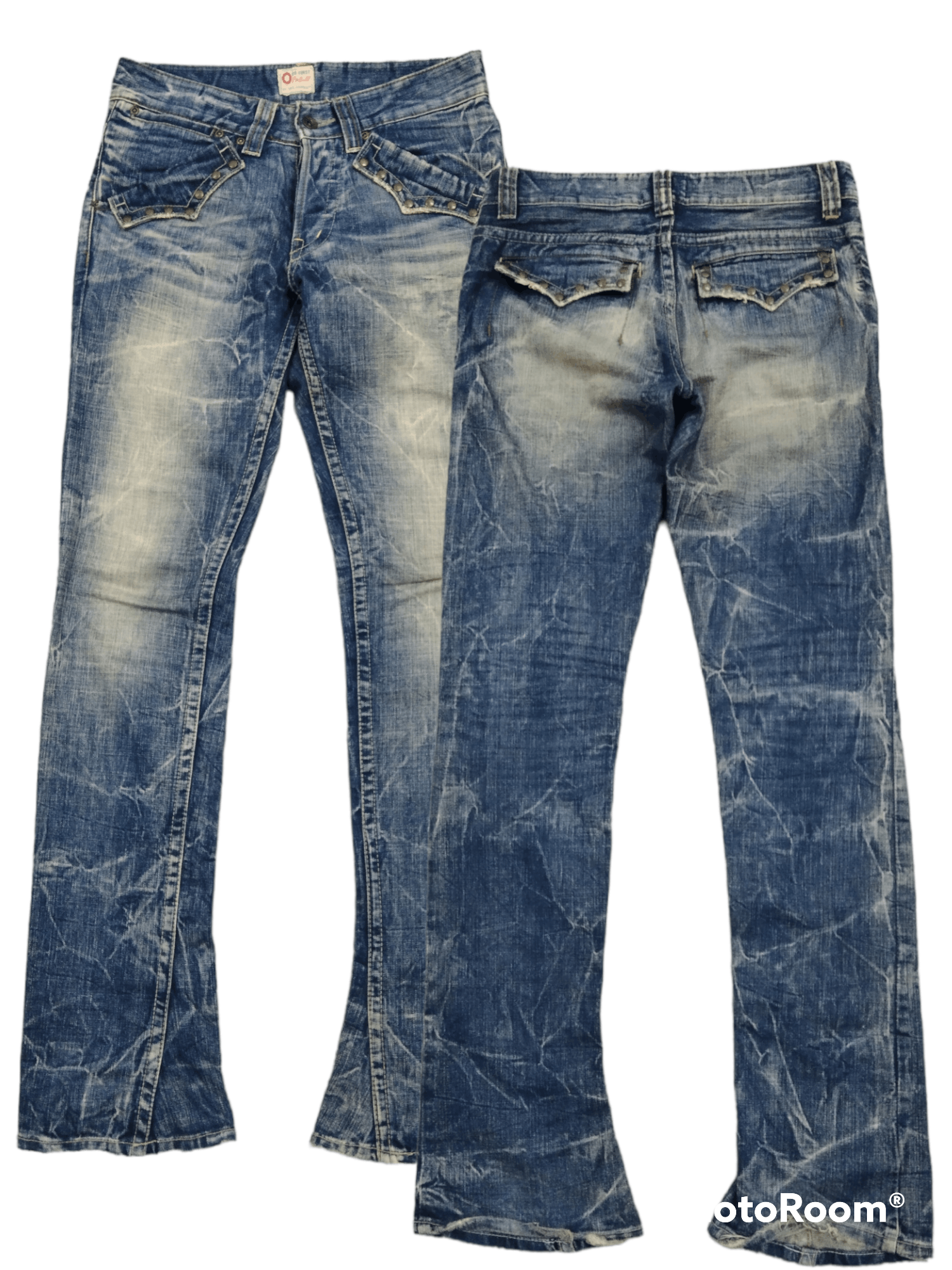 Japanese Brand FLARE SICK RUSTY OZZ-FIRST DENIM PANTS Size US 29 - 1 Preview