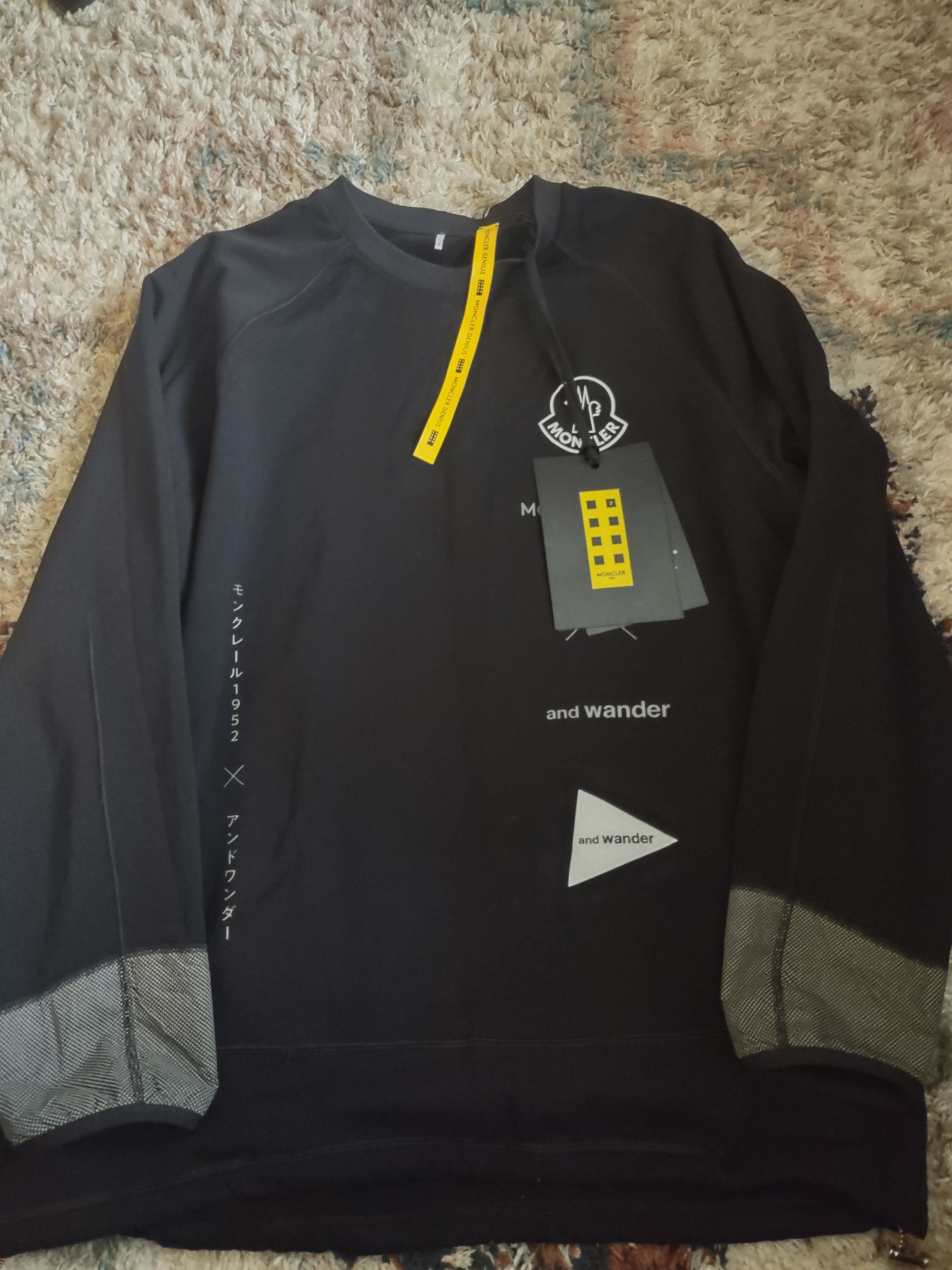 And Wander 2 Moncler 1952 x And Wander Reflective Logo Sweatshirt Size US XXL / EU 58 / 5 - 8 Thumbnail