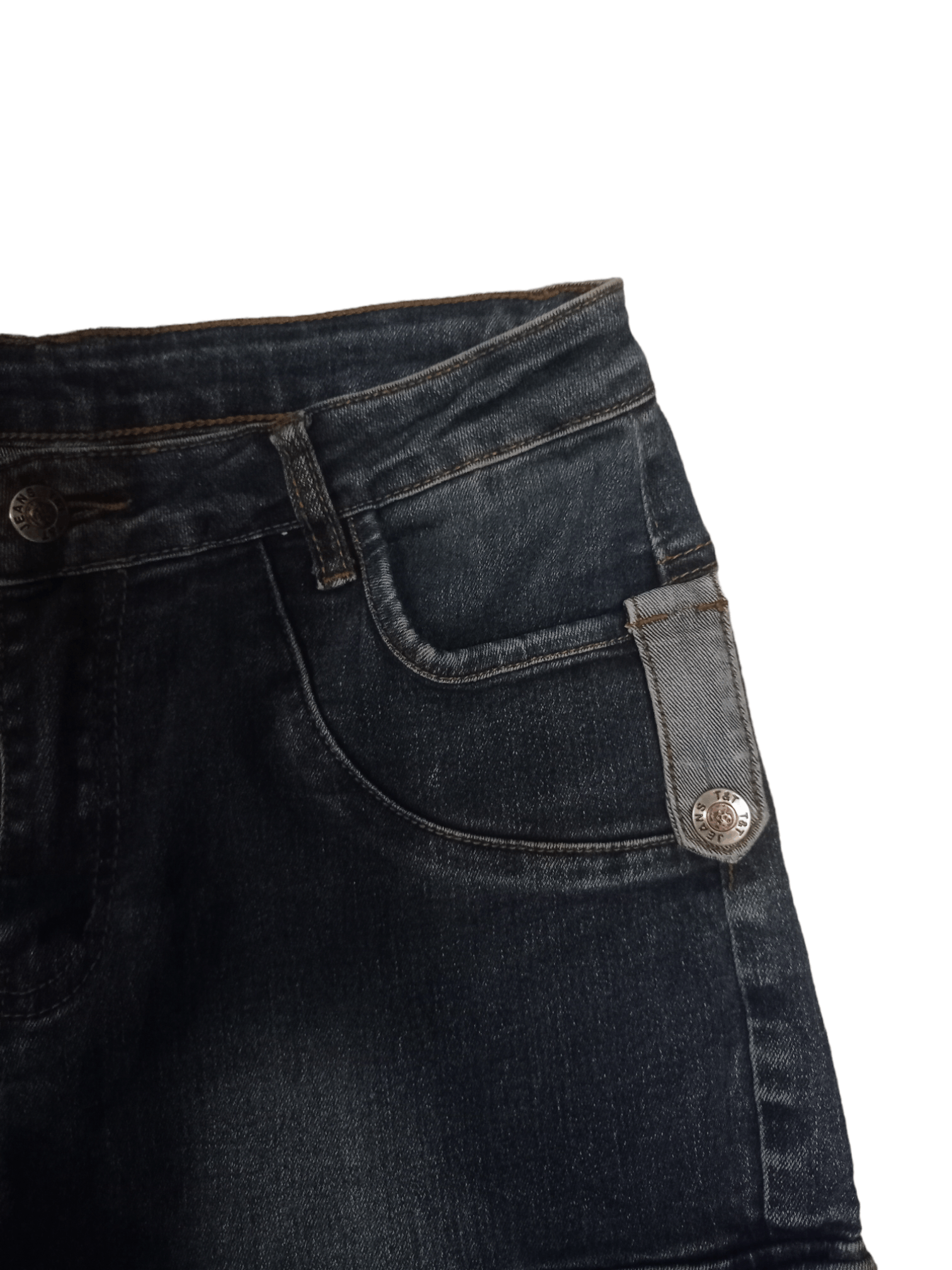 Japanese Brand Vintage Japanese T&T Blue Wash Flare Cargo Denim Pants Size US 28 / EU 44 - 5 Thumbnail