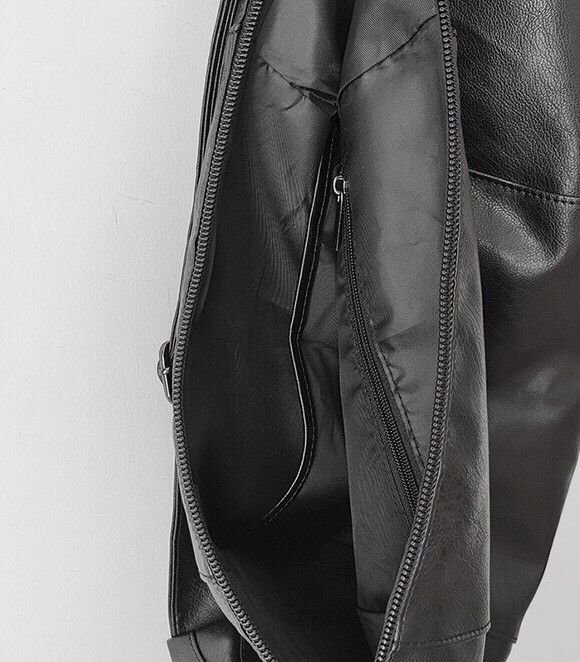 Vintage Oversized retro faux leather hobo bag messenger bag Size ONE SIZE - 8 Thumbnail