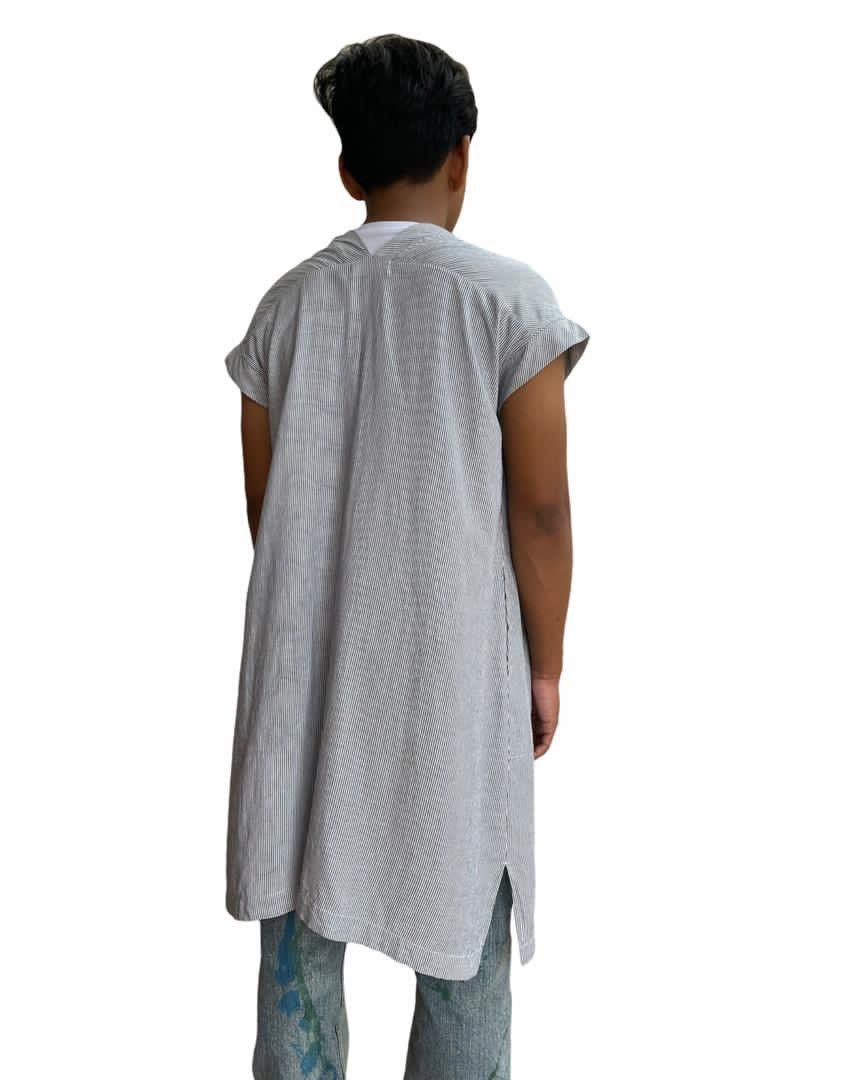Issey Miyake Hickory Stripe Short Sleeve Plantation Size US M / EU 48-50 / 2 - 4 Thumbnail