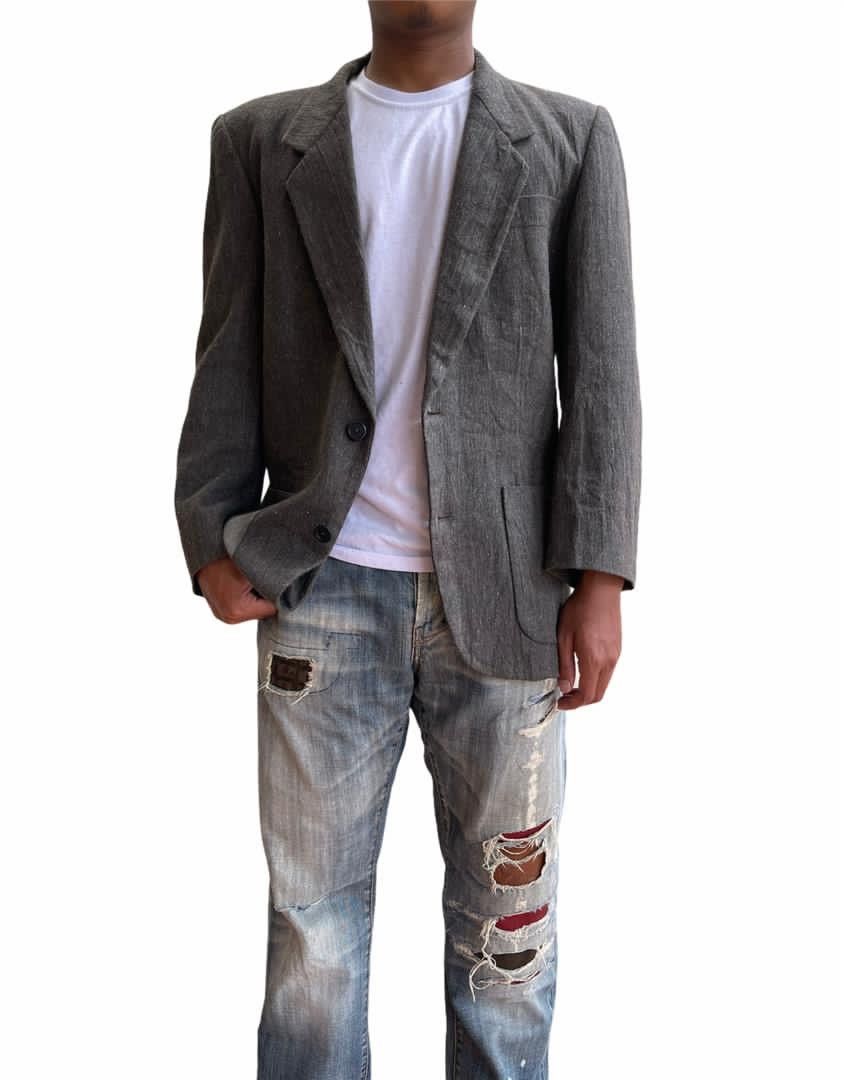 Yohji Yamamoto Yohji yamamoto Linen Button Ys for men Jacket Size US S / EU 44-46 / 1 - 1 Thumbnail