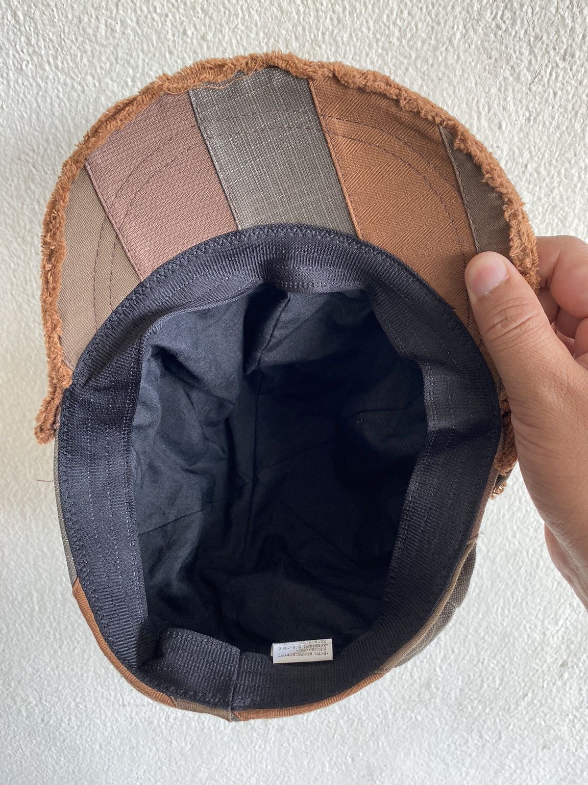 Japanese Brand Distress Patchwork Newsboy Hat Size ONE SIZE - 5 Thumbnail