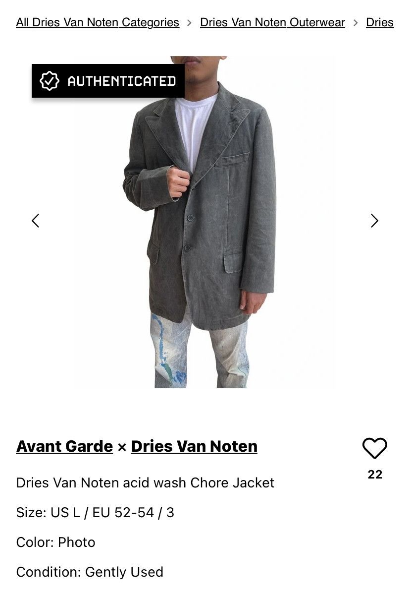 Dries Van Noten Dries Van Noten Chore Jacket Size US L / EU 52-54 / 3 - 11 Thumbnail