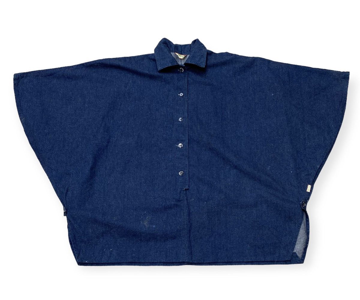 Indigo Gay Toys Indigo Denim Poncho Like Kapital Size US XL / EU 56 / 4 - 1 Thumbnail