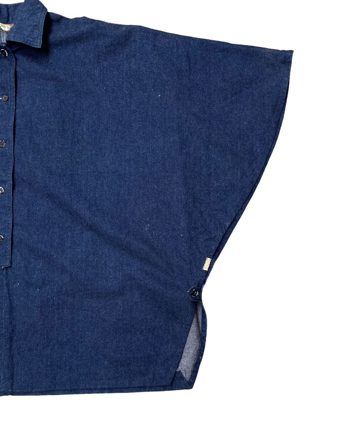Indigo Gay Toys Indigo Denim Poncho Like Kapital Size US XL / EU 56 / 4 - 2 Thumbnail