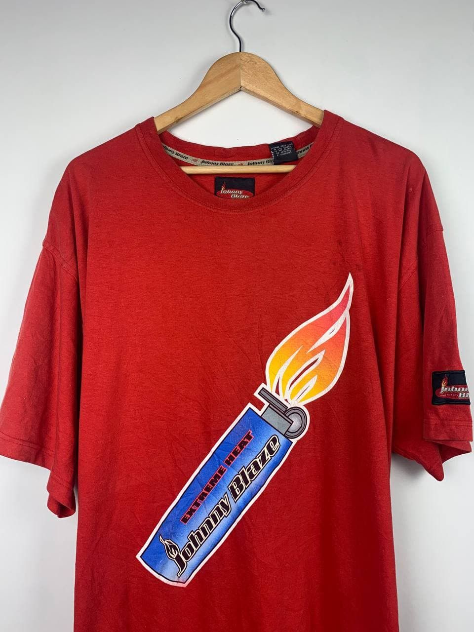 Vintage Vtg 90s Johnny Blaze Methodman Wutang Clan Tee Size US XL / EU 56 / 4 - 3 Thumbnail