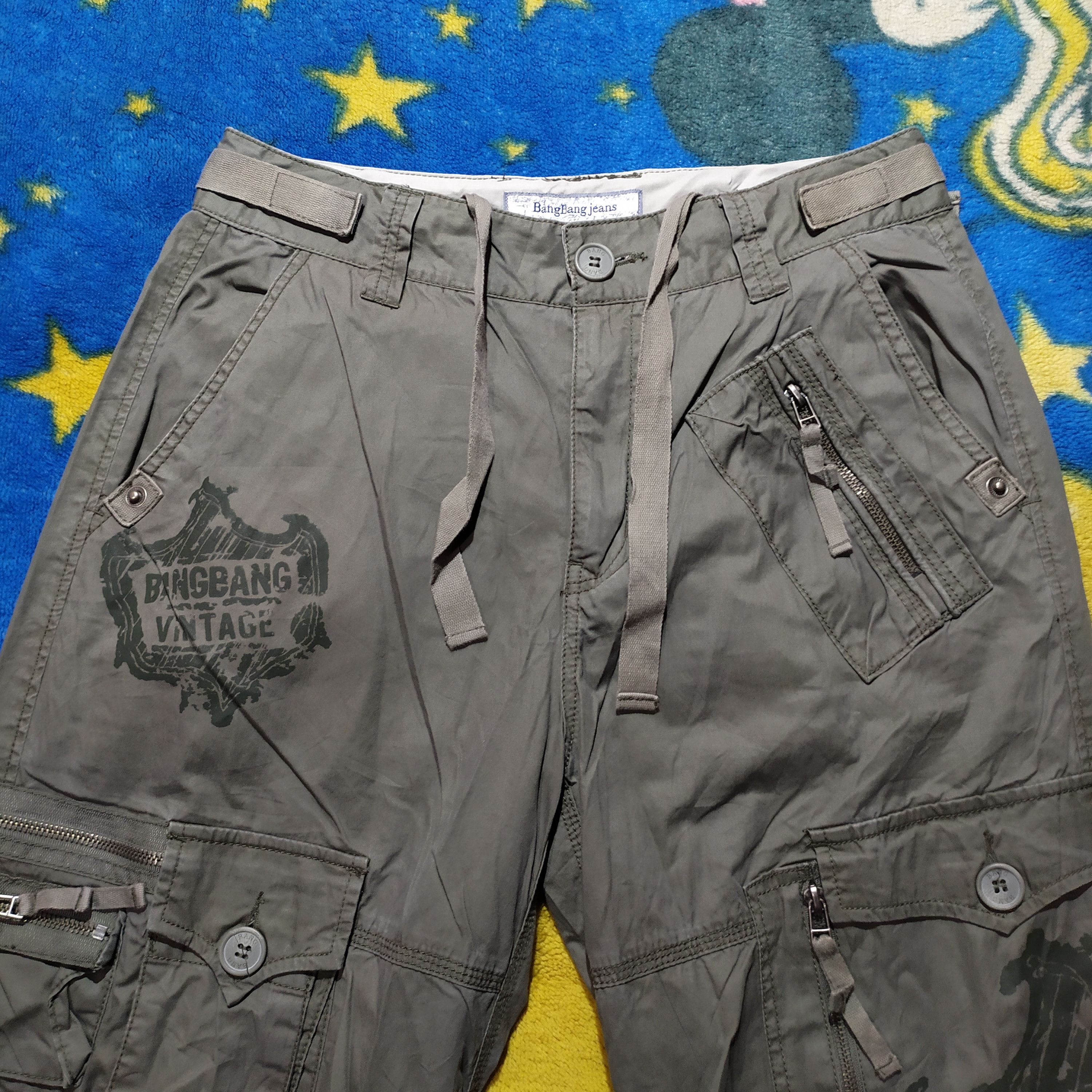 Japanese Brand 3D Multi Pocket Cargo Pants Bang Bang Size US 31 - 8 Thumbnail