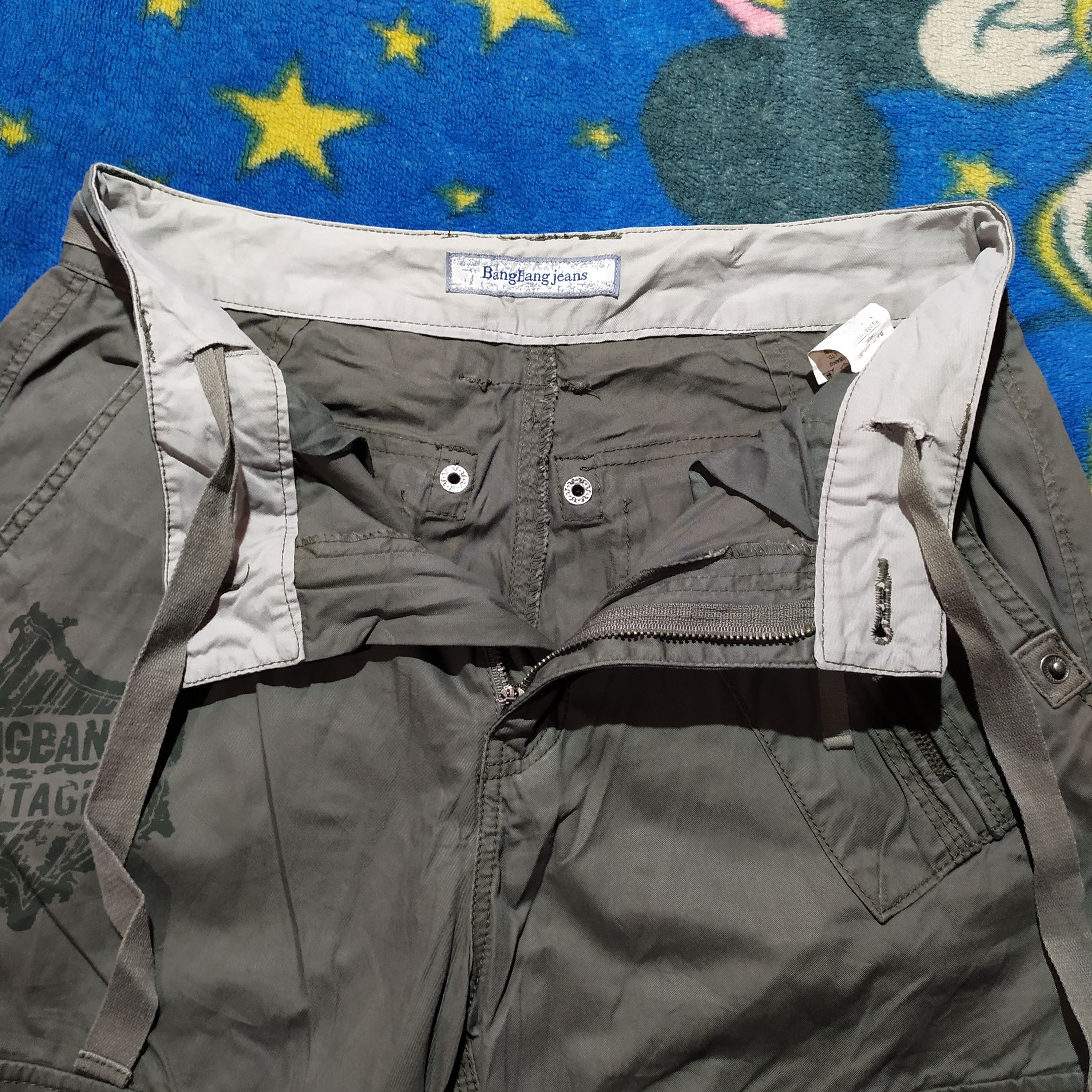 Japanese Brand 3D Multi Pocket Cargo Pants Bang Bang Size US 31 - 10 Thumbnail