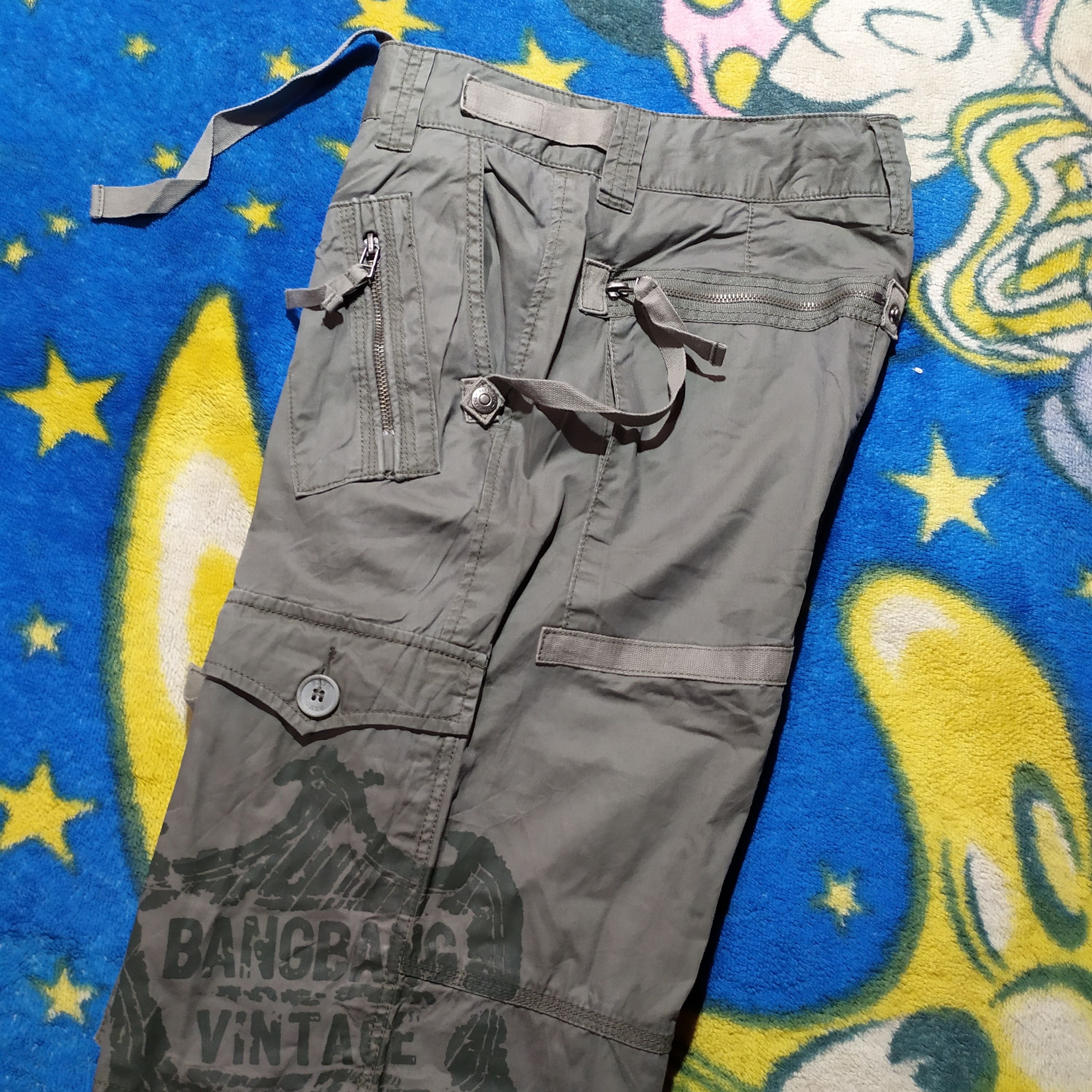 Japanese Brand 3D Multi Pocket Cargo Pants Bang Bang Size US 31 - 4 Thumbnail