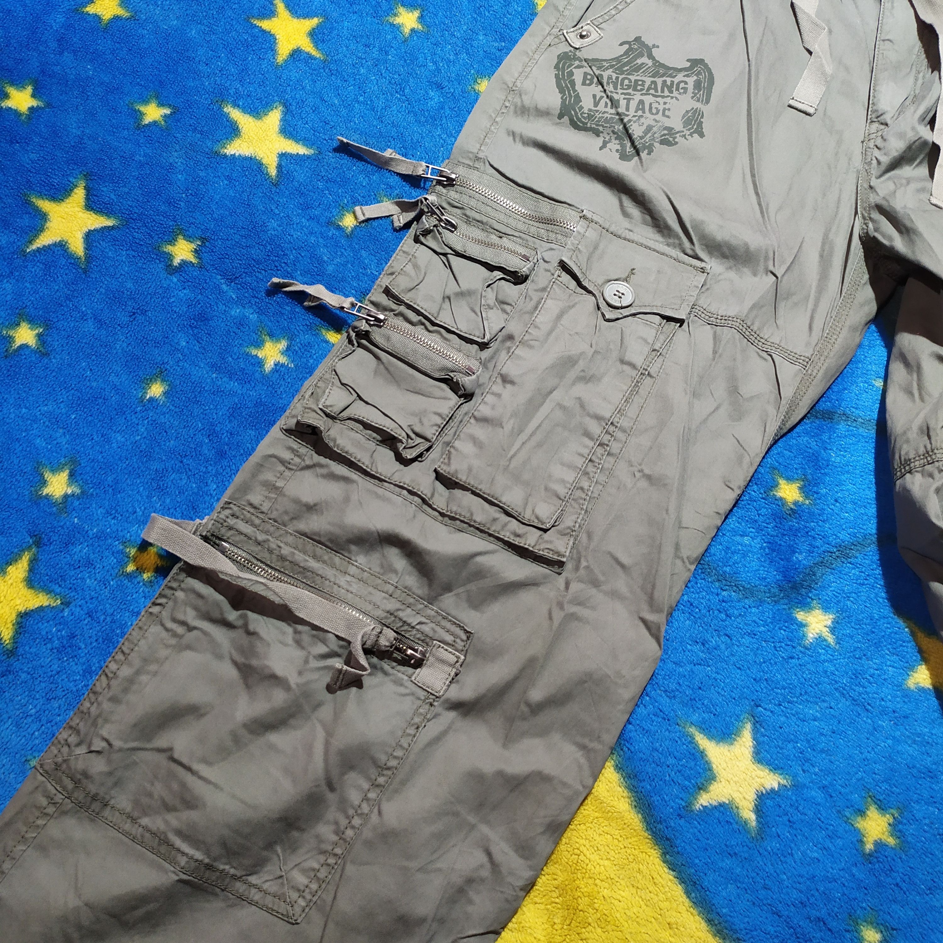 Japanese Brand 3D Multi Pocket Cargo Pants Bang Bang Size US 31 - 6 Thumbnail