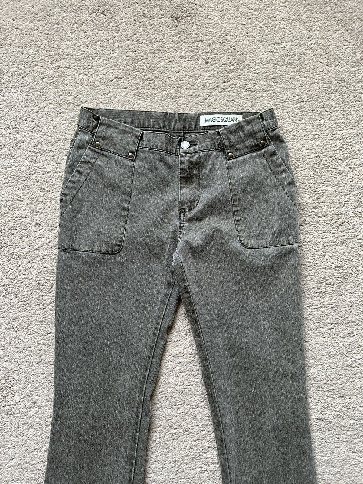 Japanese Brand 2000s Japanese Magic Square Bootcut Jeans Size 28" / US 6 / IT 42 - 2 Thumbnail