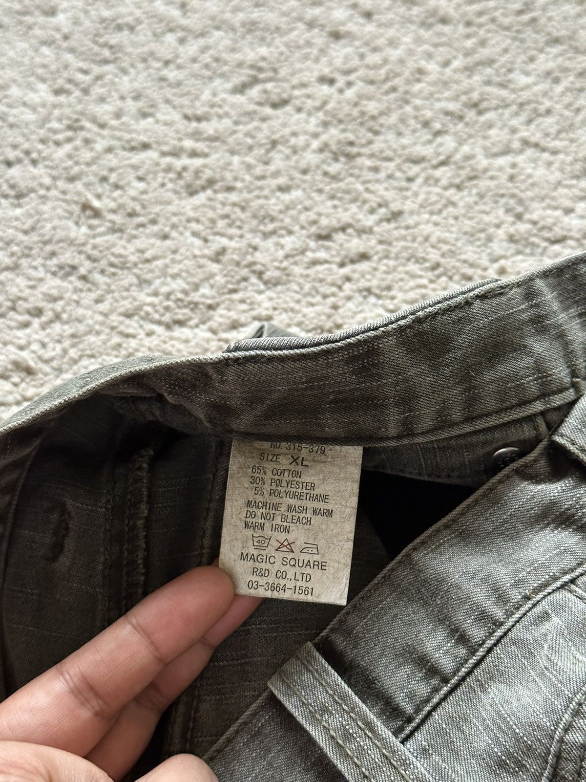 Japanese Brand 2000s Japanese Magic Square Bootcut Jeans Size 28" / US 6 / IT 42 - 9 Thumbnail