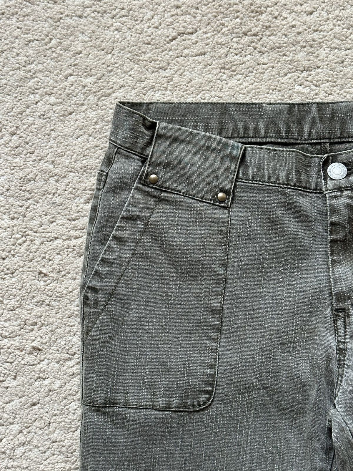 Japanese Brand 2000s Japanese Magic Square Bootcut Jeans Size 28" / US 6 / IT 42 - 4 Thumbnail