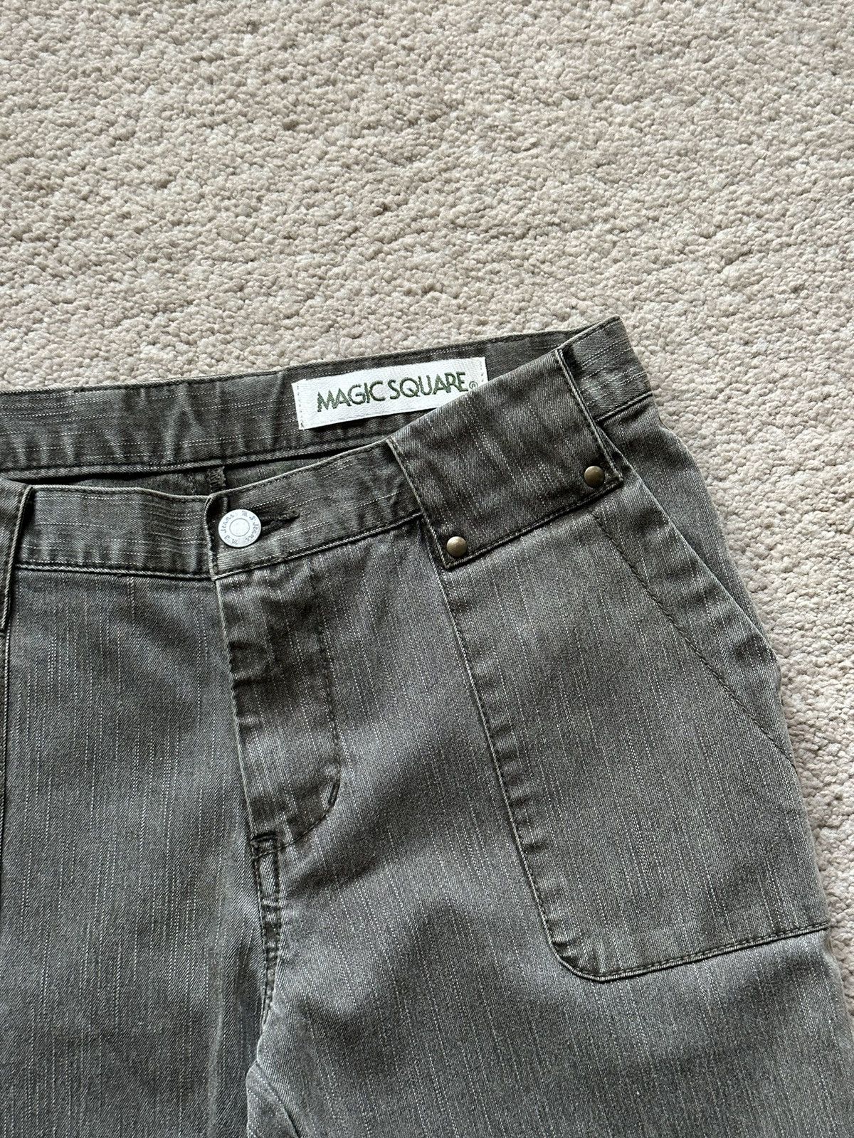 Japanese Brand 2000s Japanese Magic Square Bootcut Jeans Size 28" / US 6 / IT 42 - 3 Thumbnail