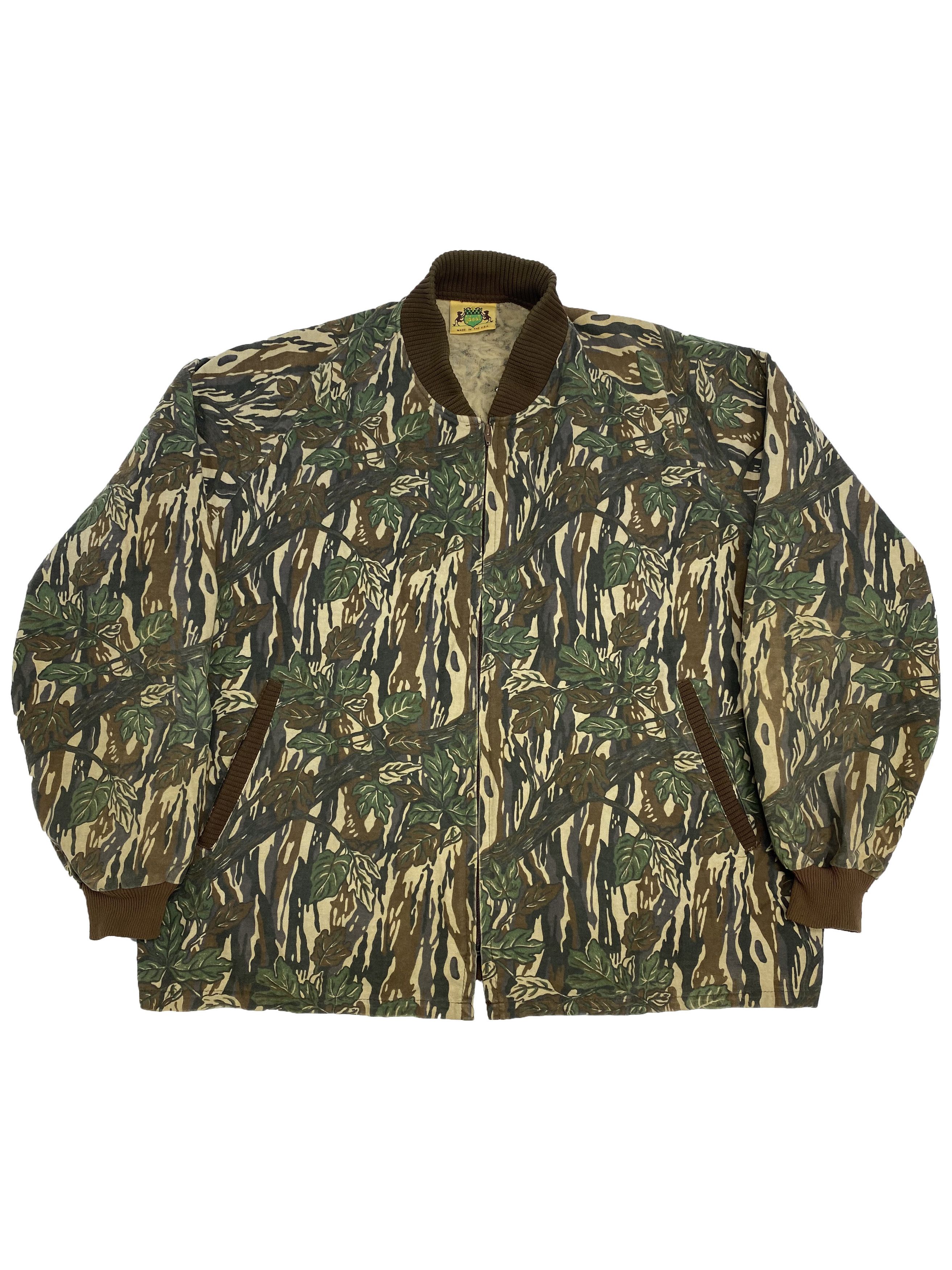 Vintage Ideal 60s-70s Vintage Real Tree Camo Bomber Jacket Size US L / EU 52-54 / 3 - 1 Thumbnail