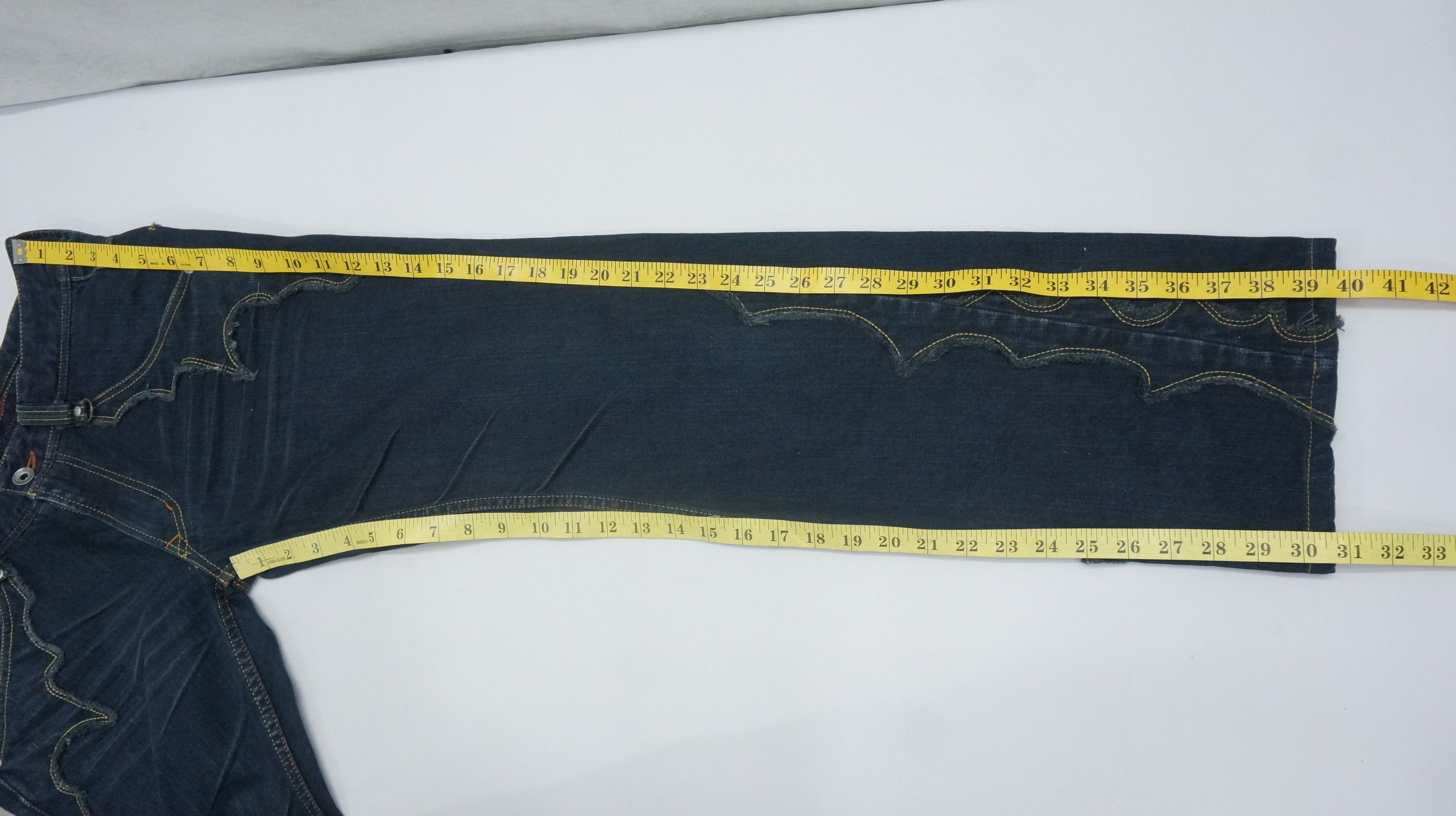 Japanese Brand 💥 Patchwork Flared 💥 NICOLE CLUB FOR MEN Jeans Size US 31 - 14 Thumbnail