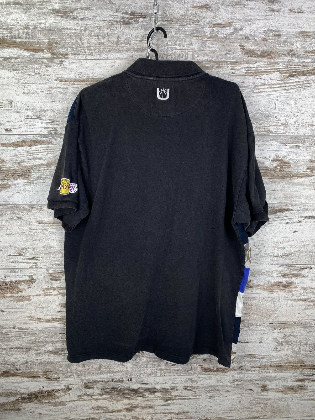 NBA × Vintage Mens Vintage L.A. Lakers polos overprint T-shirt tee nba Size US XXL / EU 58 / 5 - 10 Thumbnail